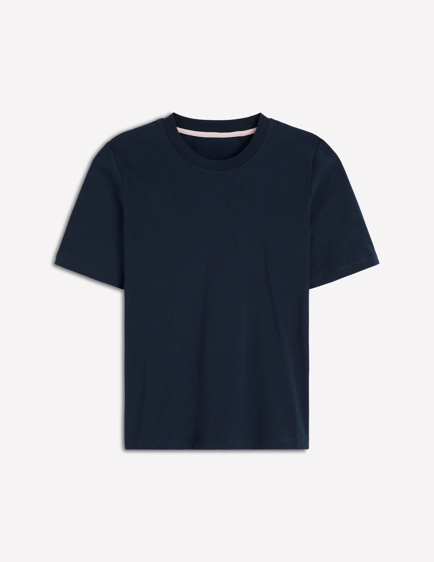 Cotton Crew Neck T-shirt-Navy