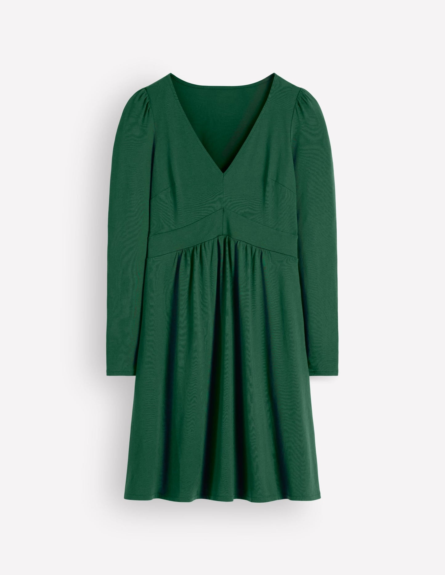 Briony Jersey Short Dress-Hunter Green