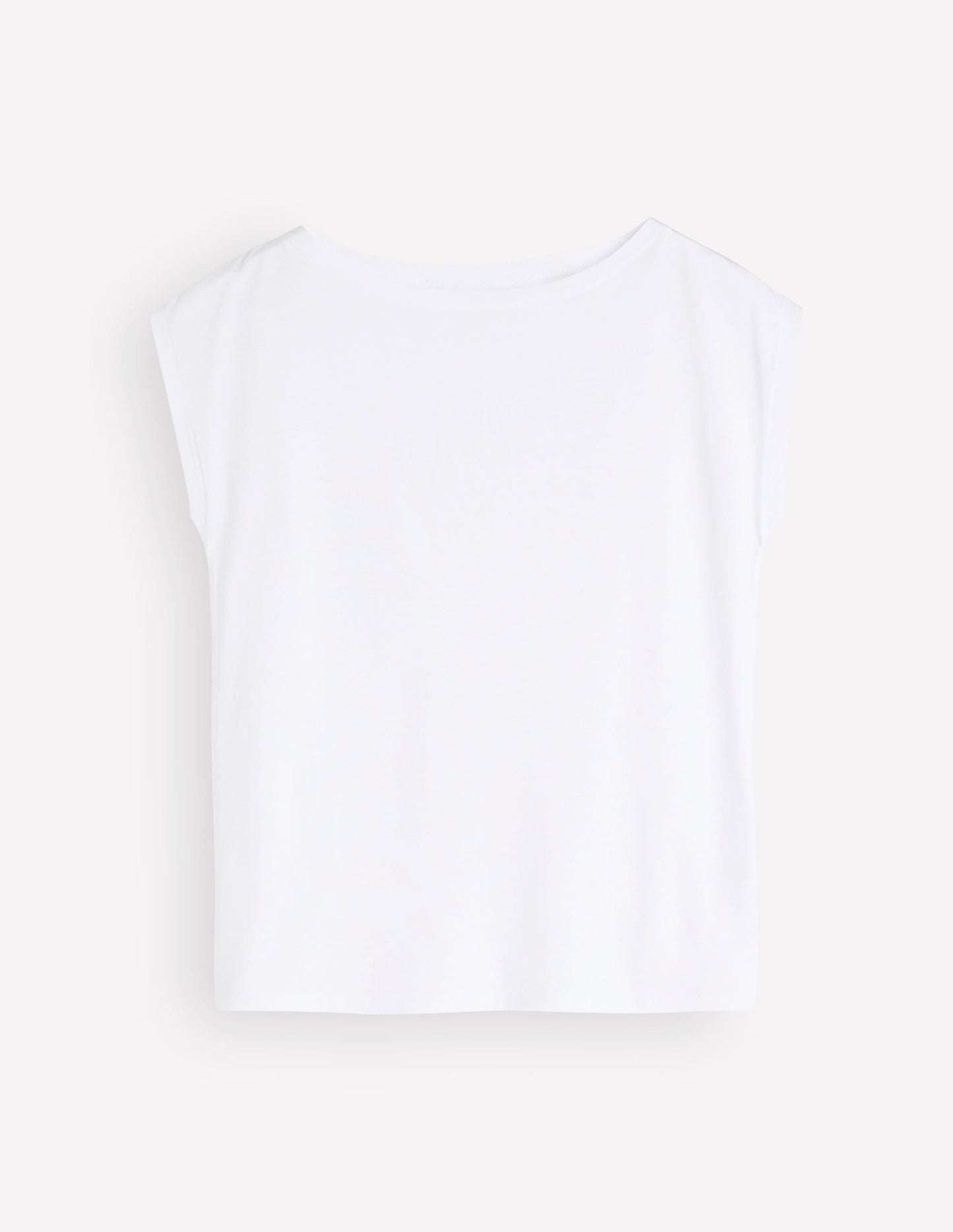 Supersoft Slash Neck T-Shirt-White