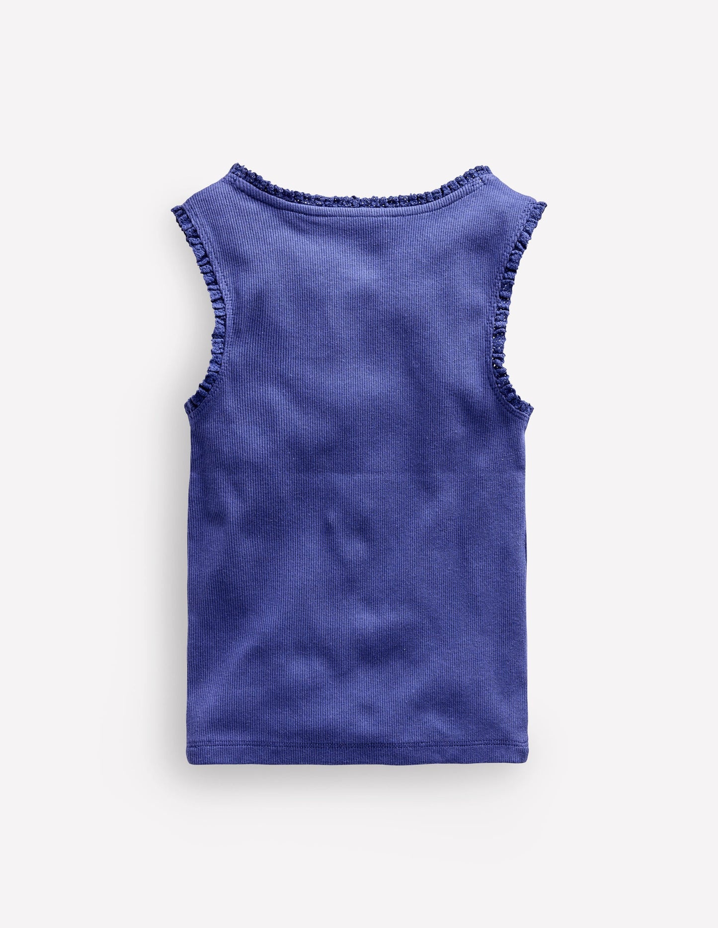 Ribbed Lace Trim Vest-Starboard