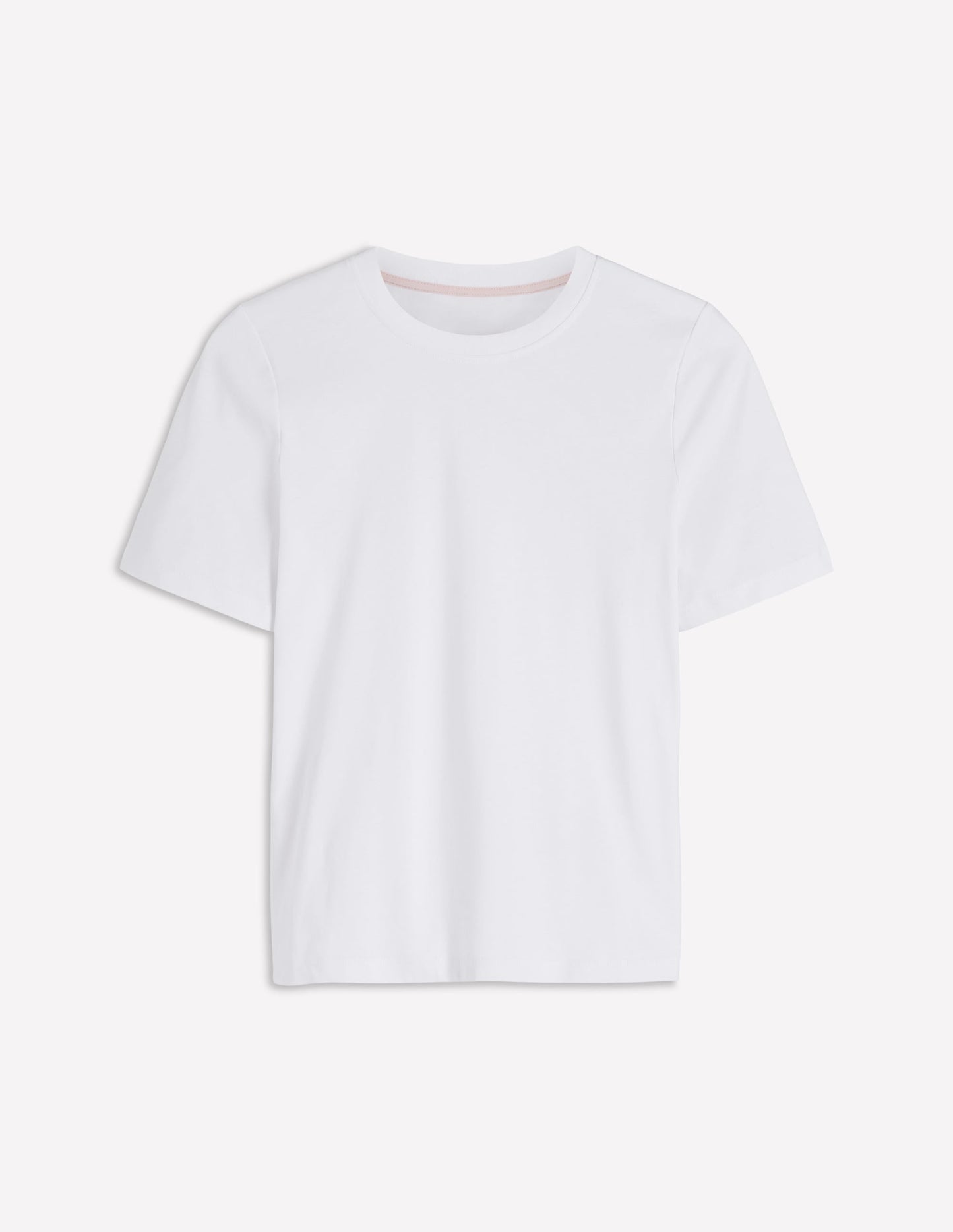 Cotton Crew Neck T-shirt-White