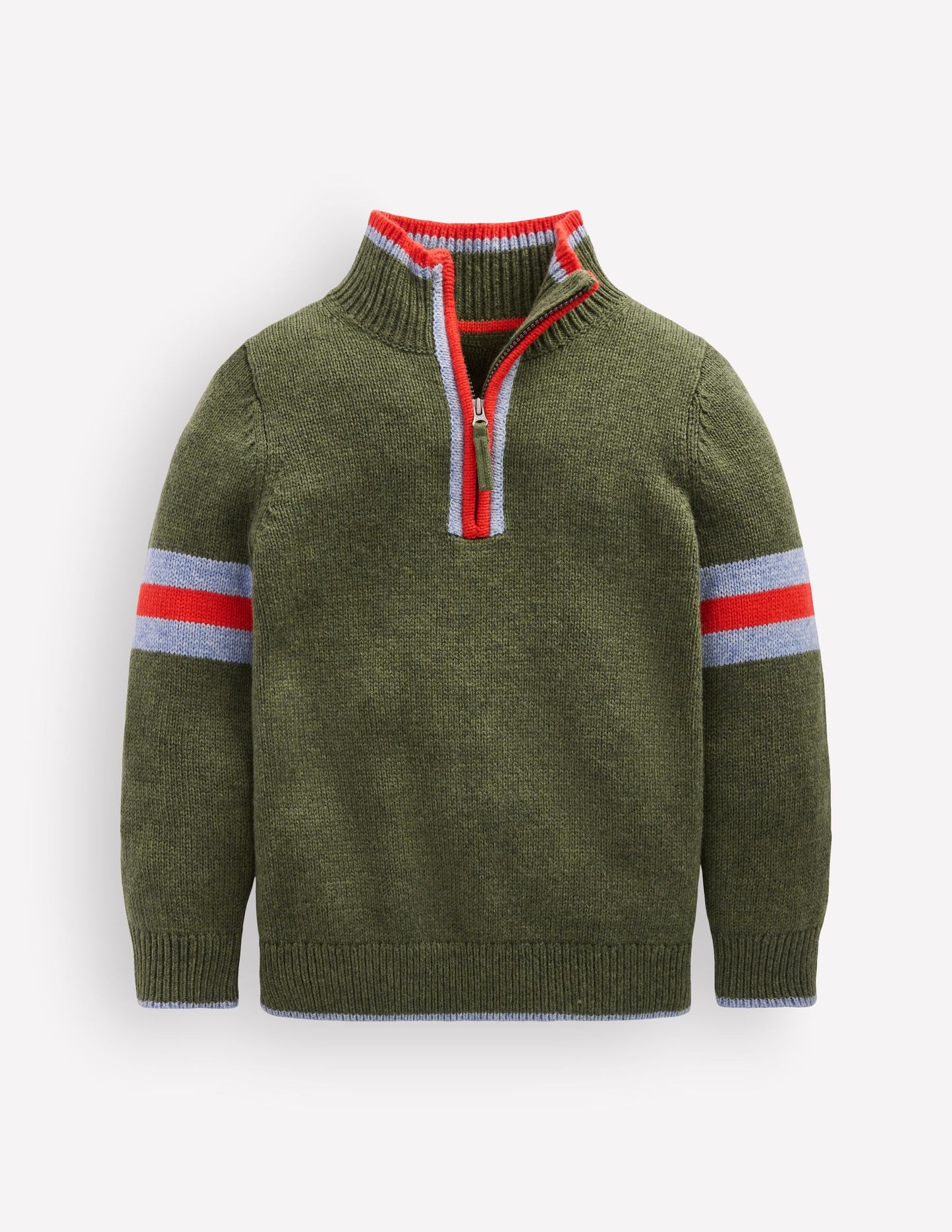 Heritage Half-Zip Jumper-Chive Marl