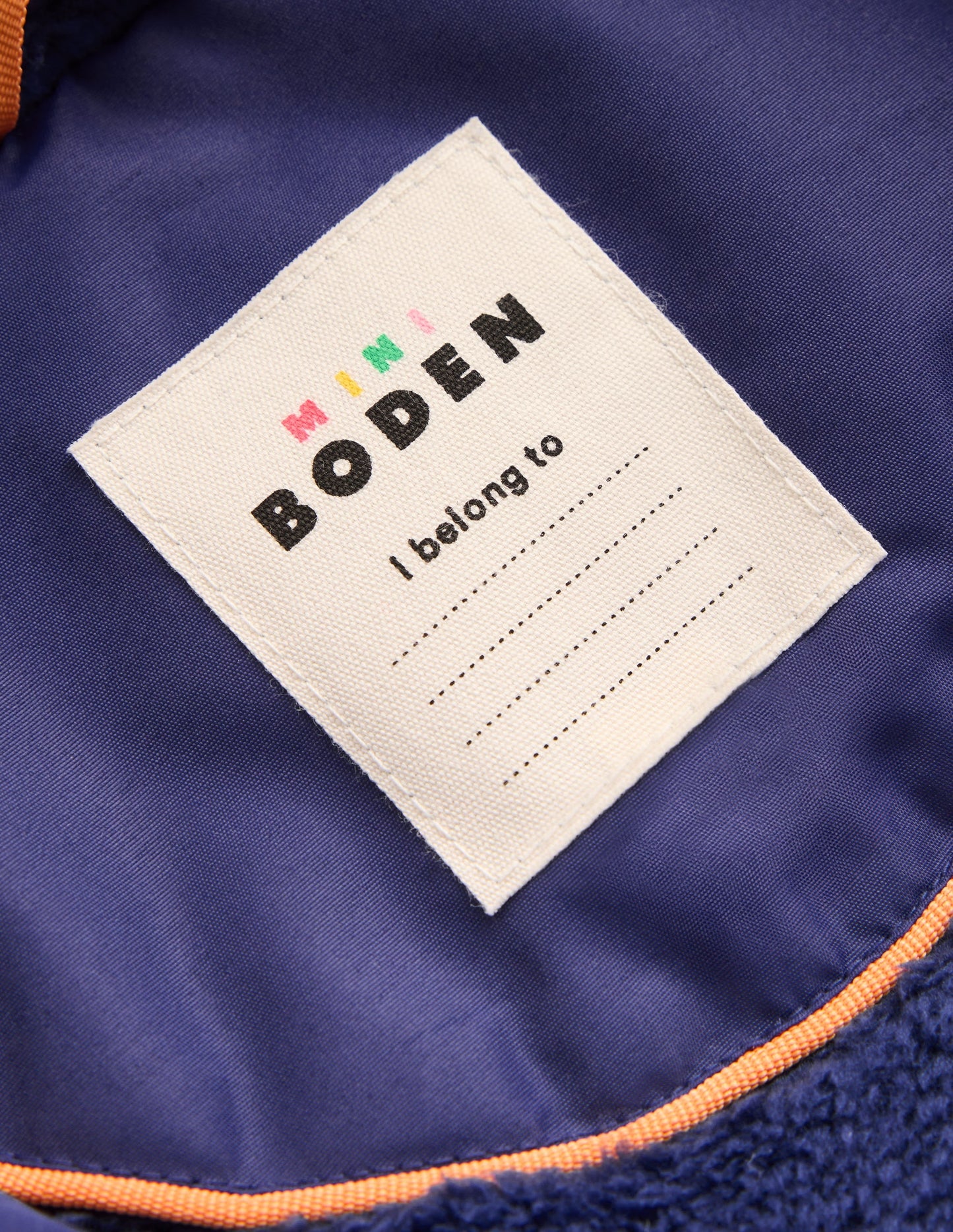 Borg Lined Anorak-MAZARINE BLUE