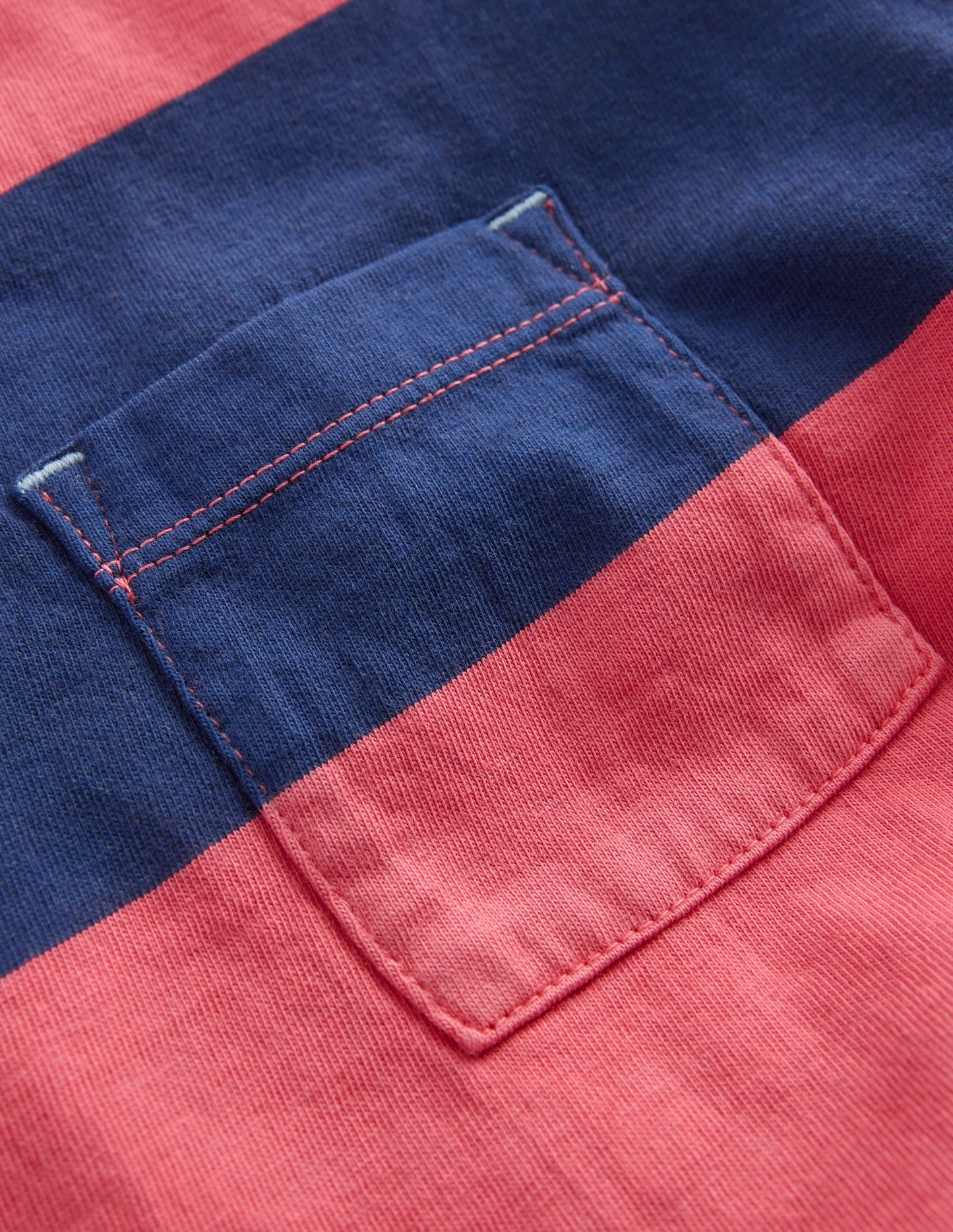 Garment Dye Relaxed T-shirt-Blood Orange / Sapphire Blue