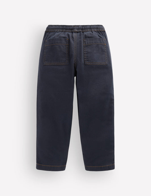 Easy Straight Trousers-Parisian Night