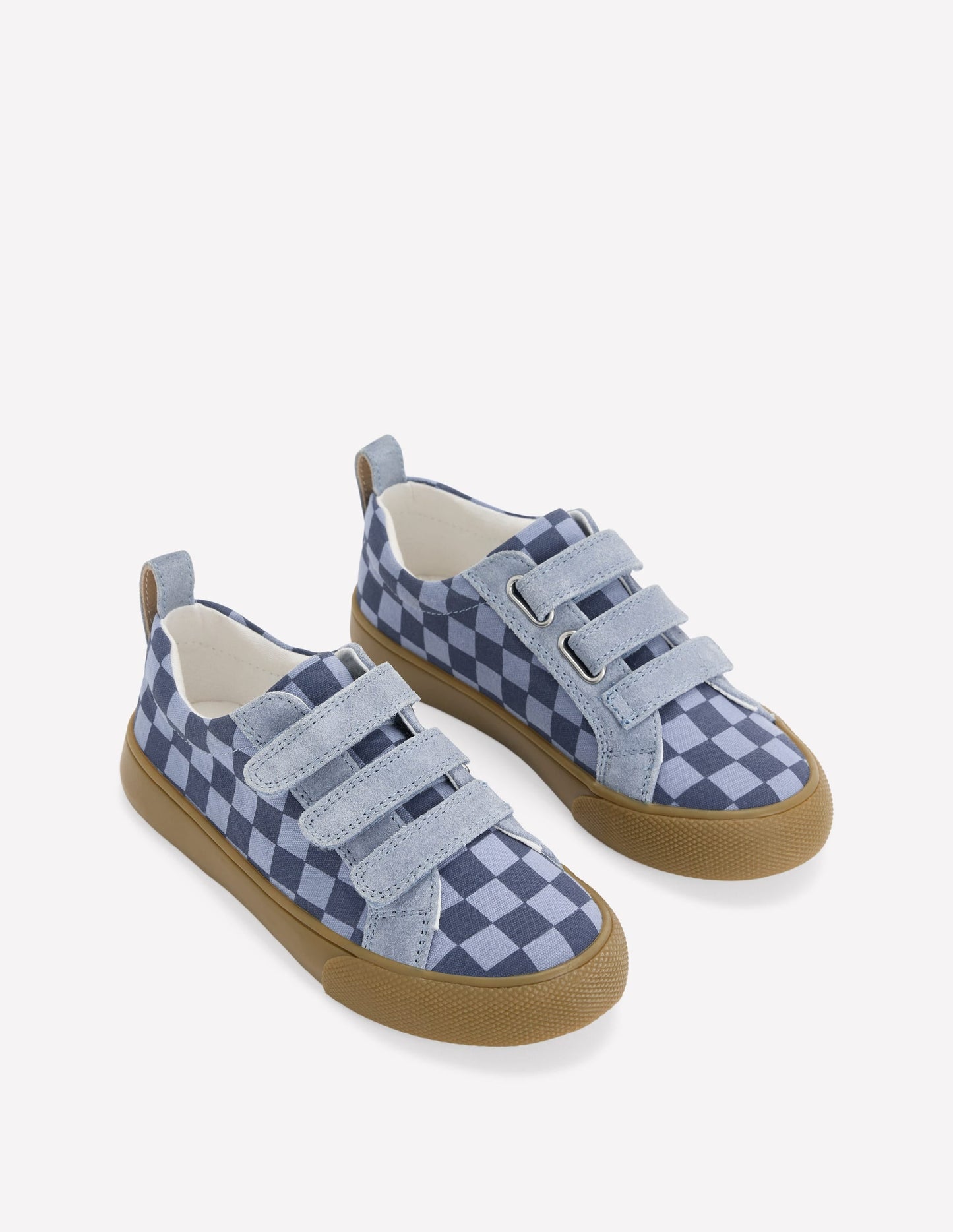 Low Tops-Checkerboard Blue
