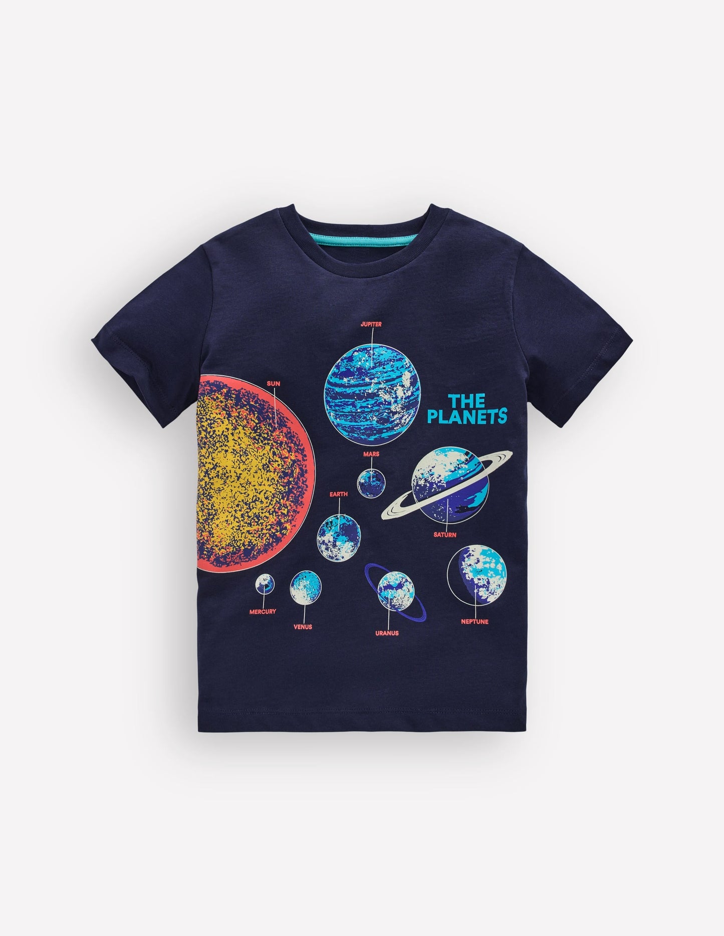 Glow-In-The-Dark T-shirt-Dark Blue Space