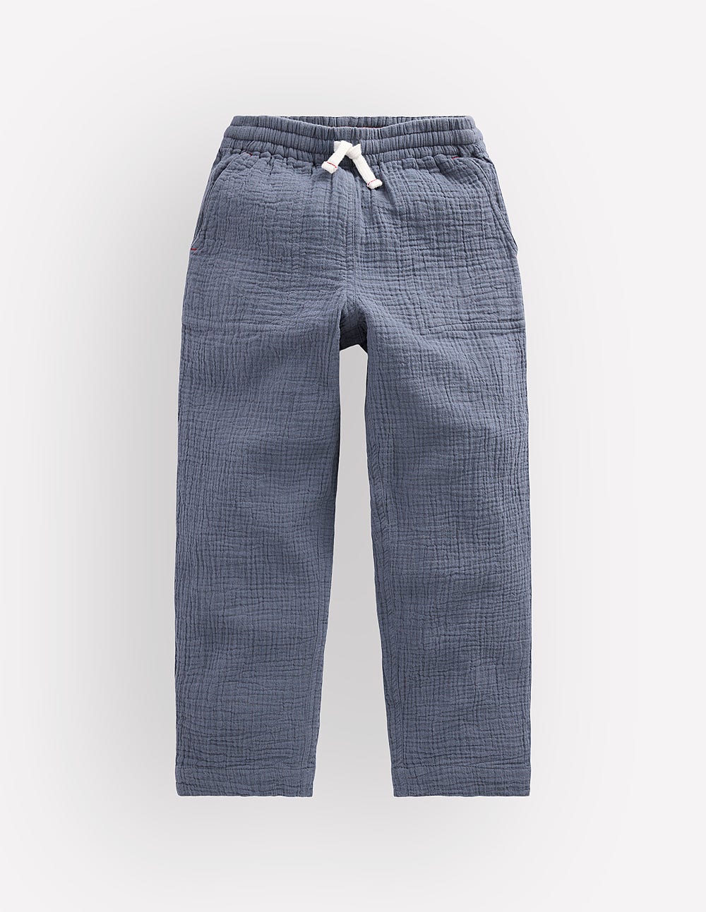 Double Cloth Summer Trousers-North Sea Blue
