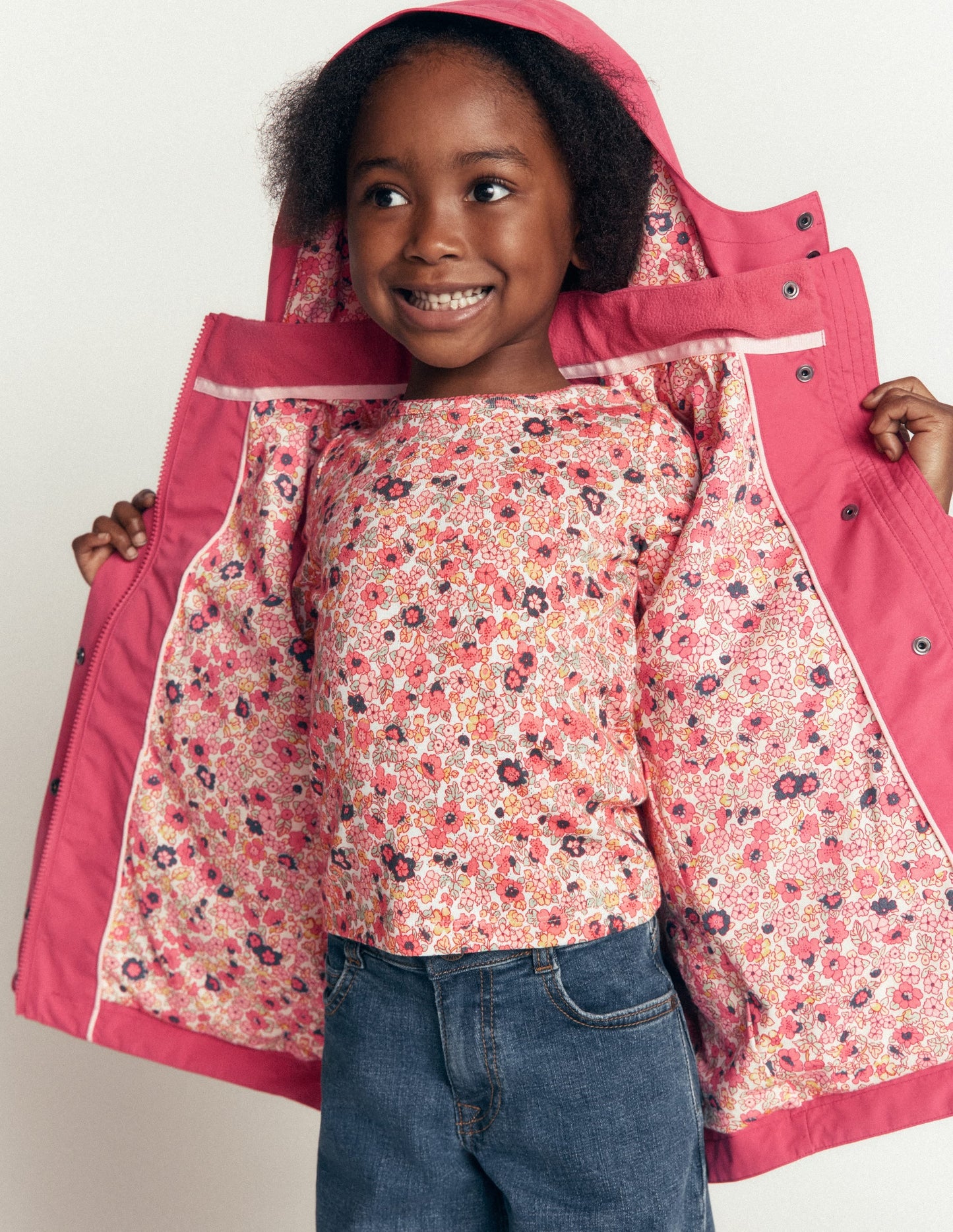 Waterproof Fisherman's Jacket-Vintage Rose