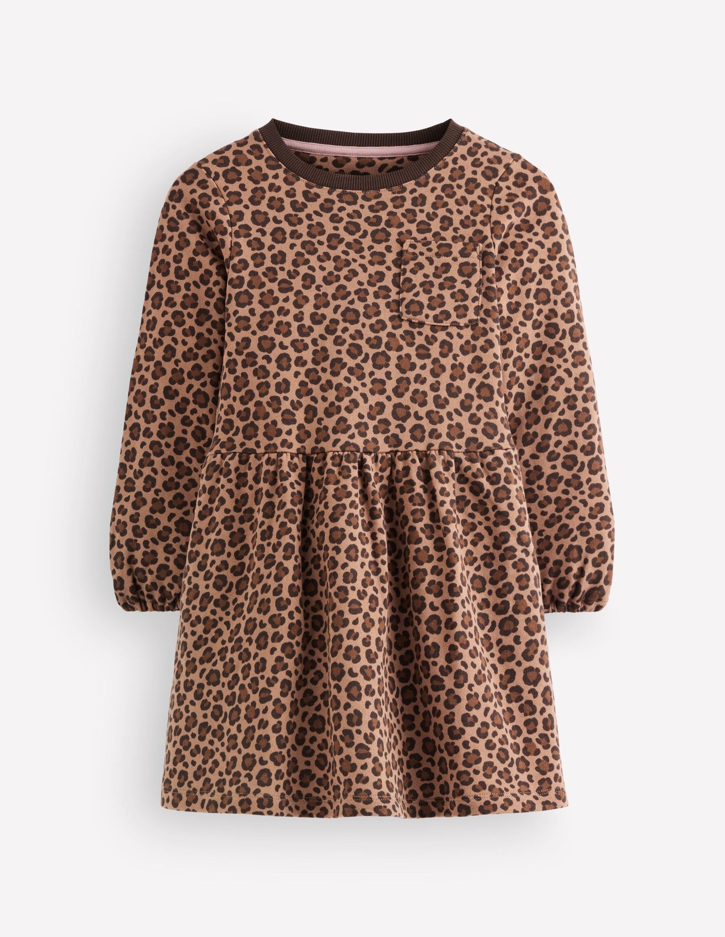 Minna Sweatshirt Dress-Leopard