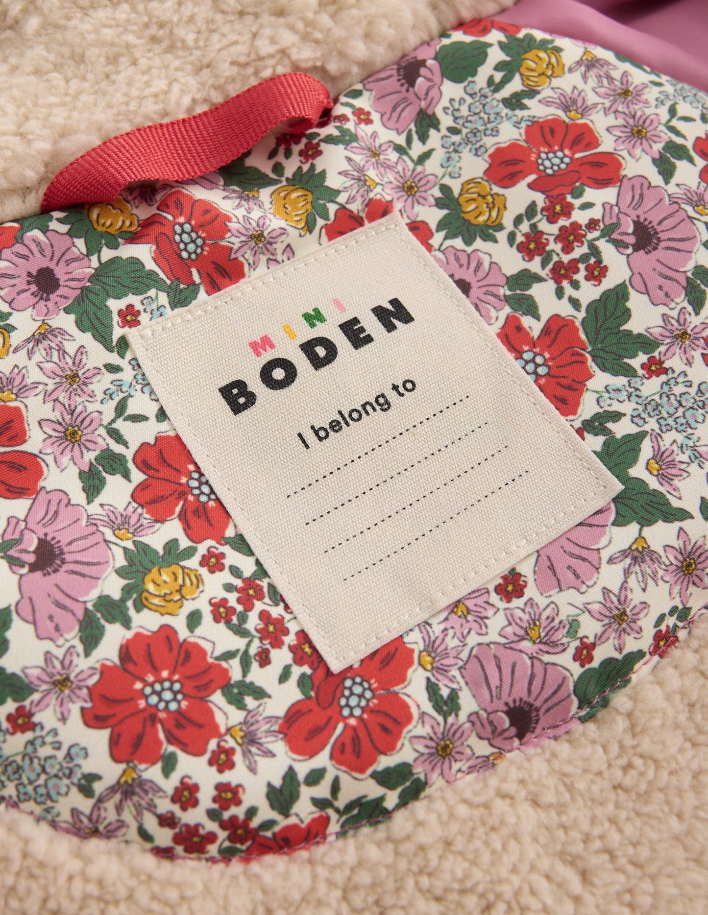 Sherpa Lined Anorak-Soft Cream Garden Flowerbed