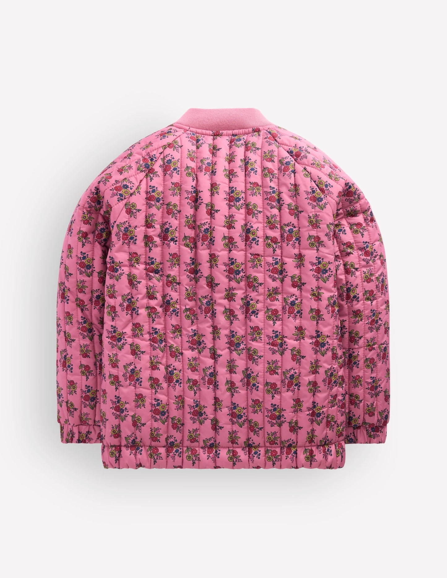 Quilted Bomber Jacket-Vintage Rose Sprouting Garden