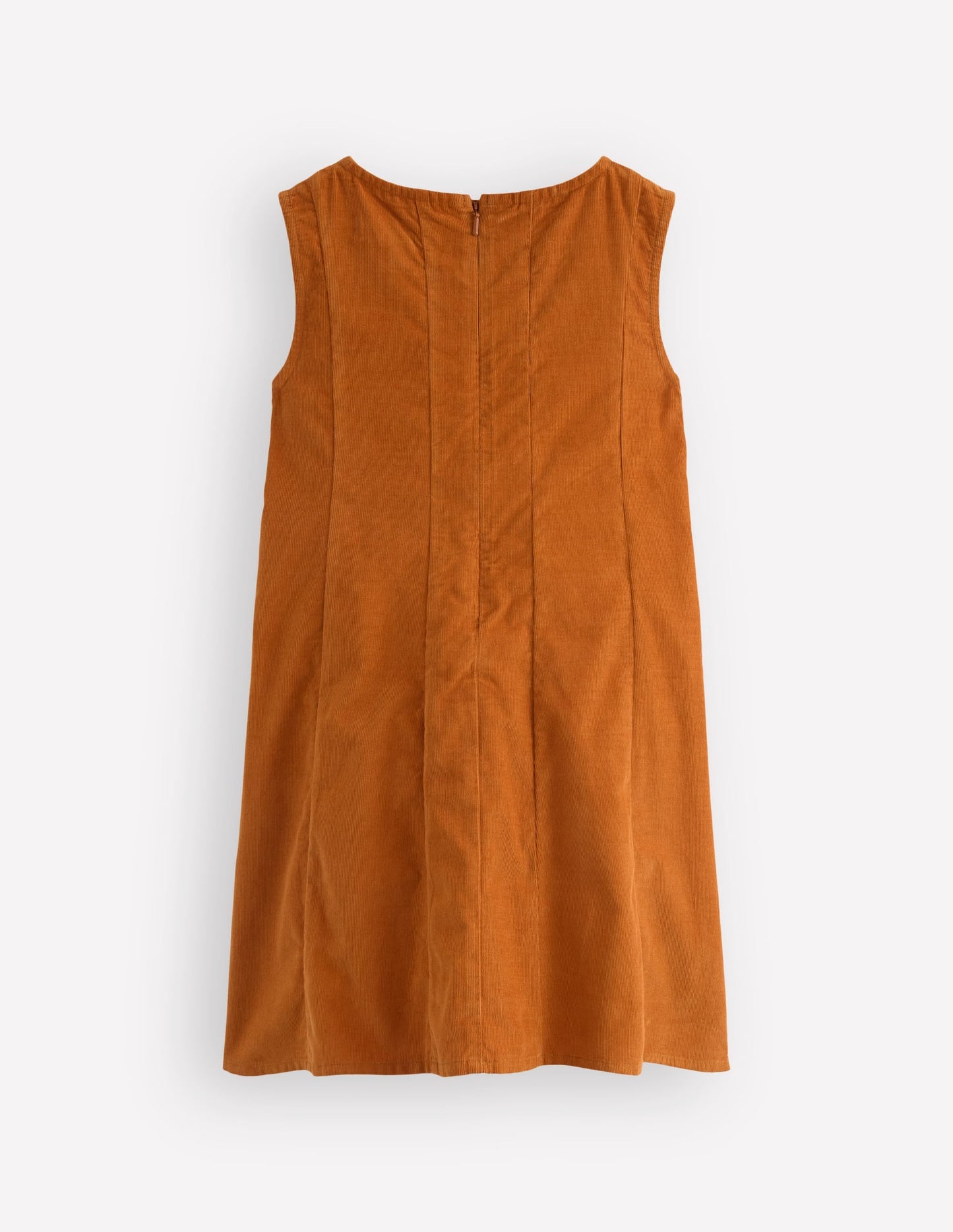 Willa Pinafore Dress-Almond Brown