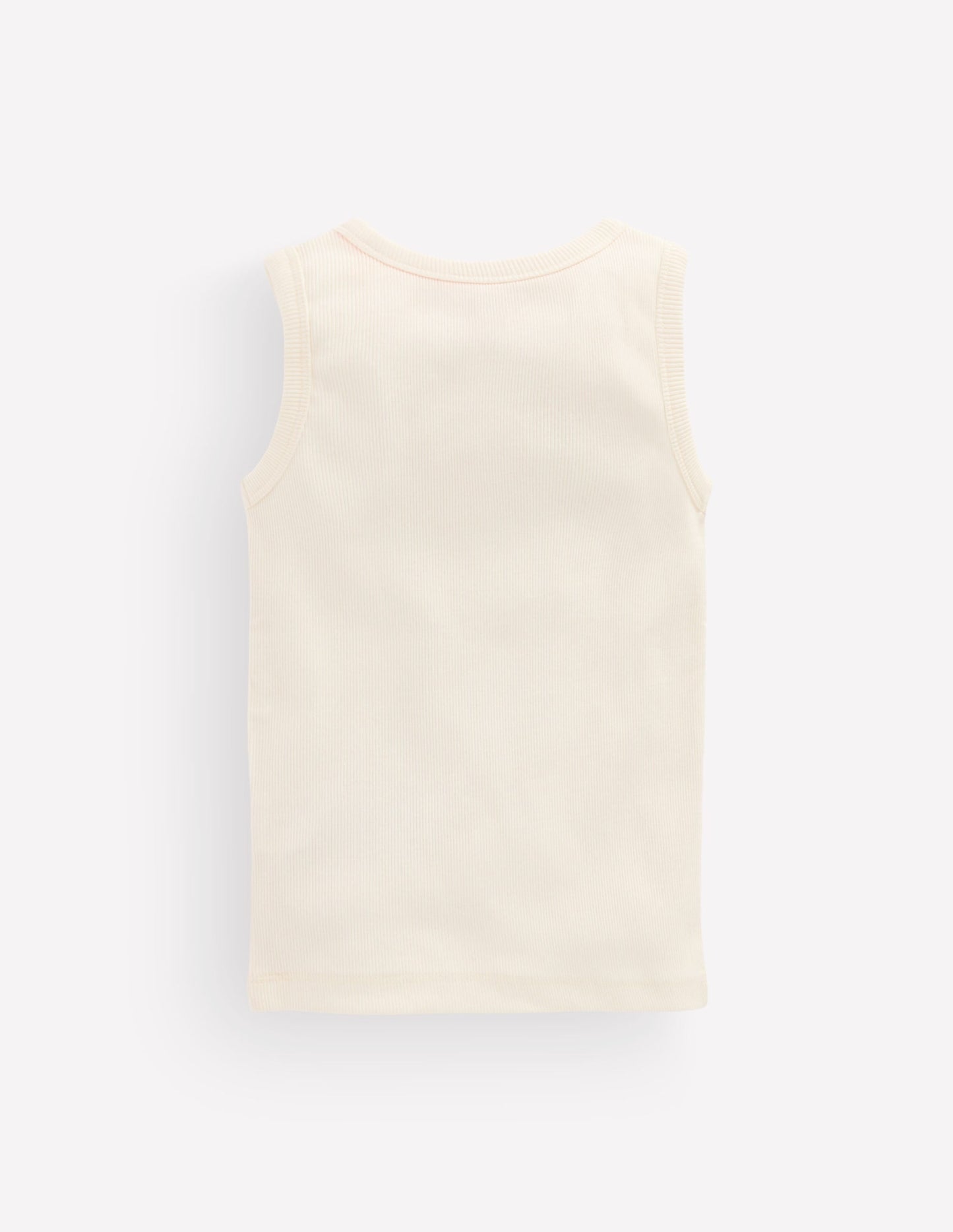 Henley Ribbed Vest-Soft Ivory