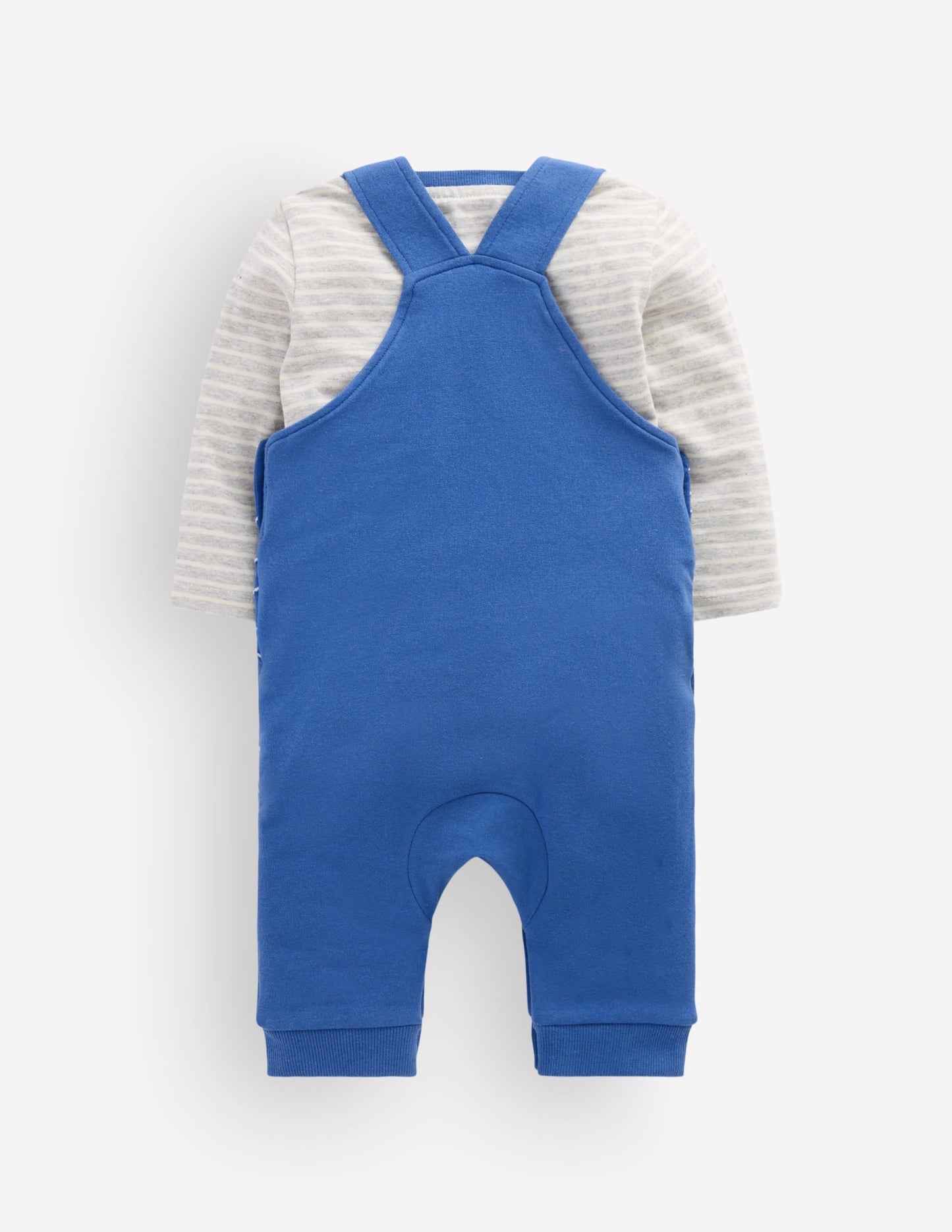 Jersey Dungarees Set-Dark Blue Spider Webs