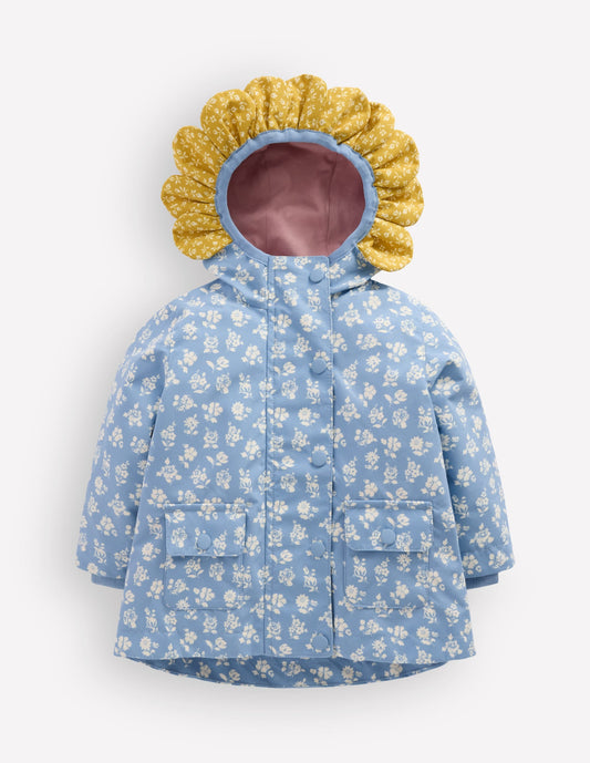 Shower Resistant Fisherman-Glacier Blue Ditsy Floral