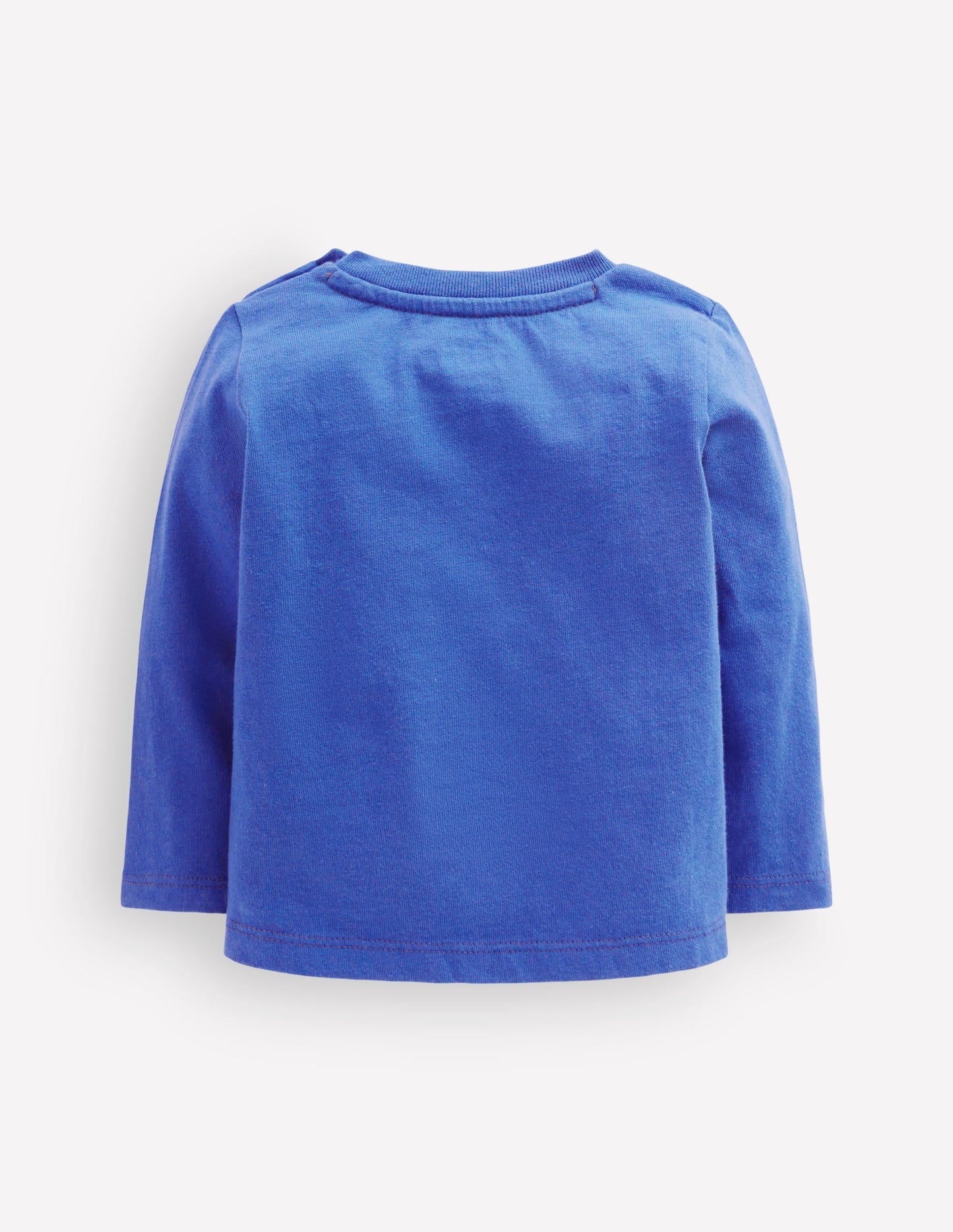 Long Sleeve Appliqué T-shirt-Bluejay Ghost