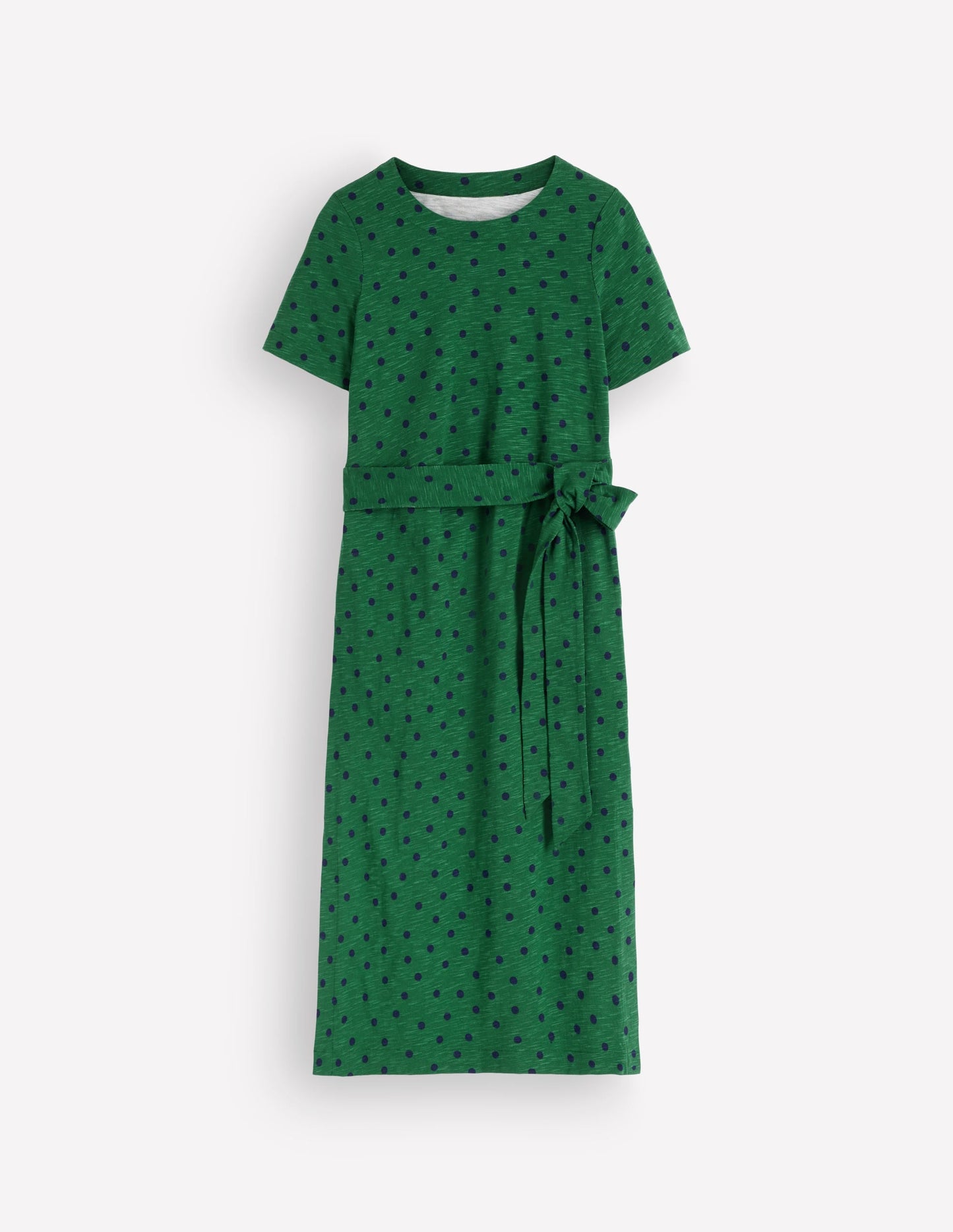 T-Shirt Jersey Midi Dress-Hunter Green, Boden Spot