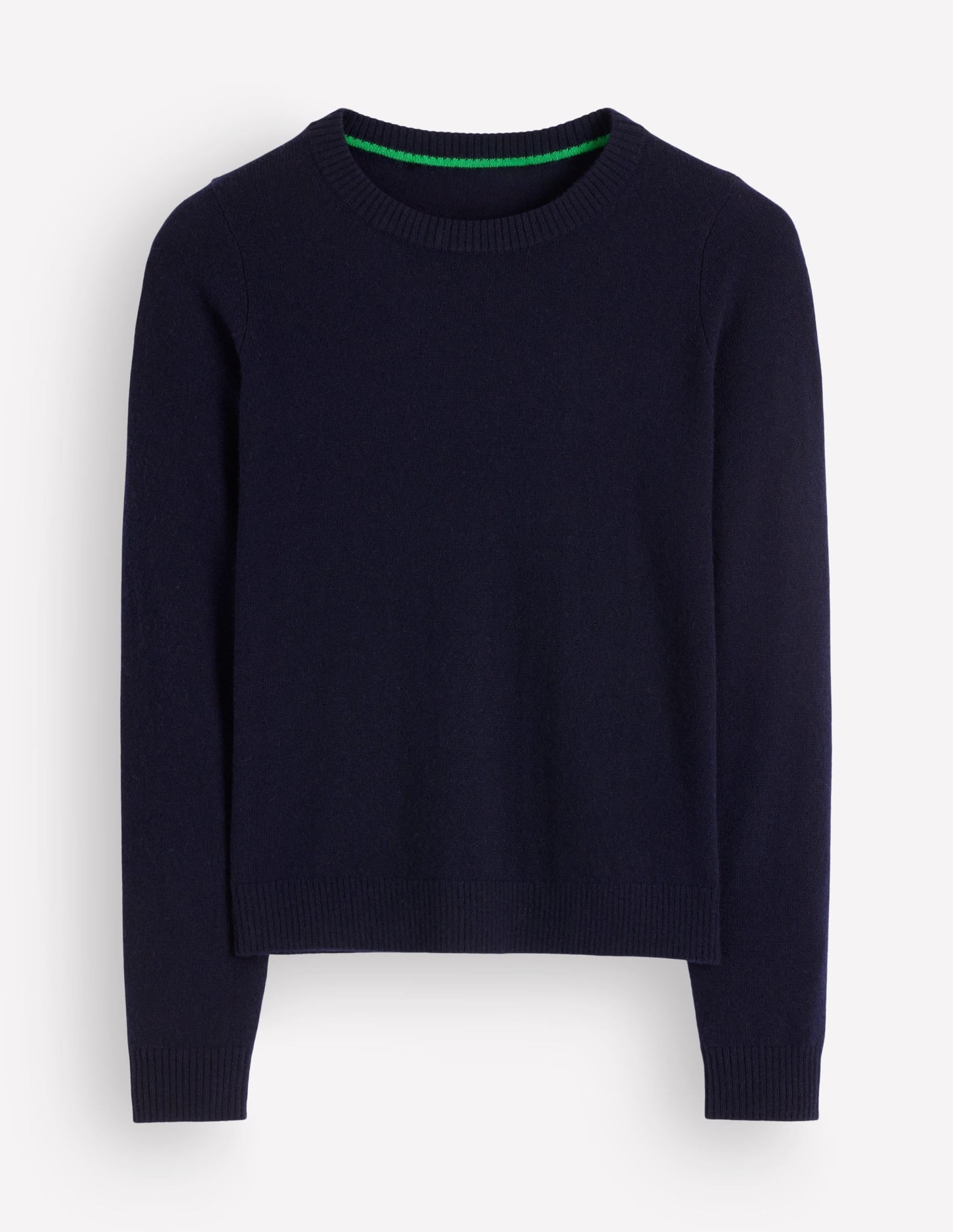 Elsie Cashmere Crew Jumper-Navy