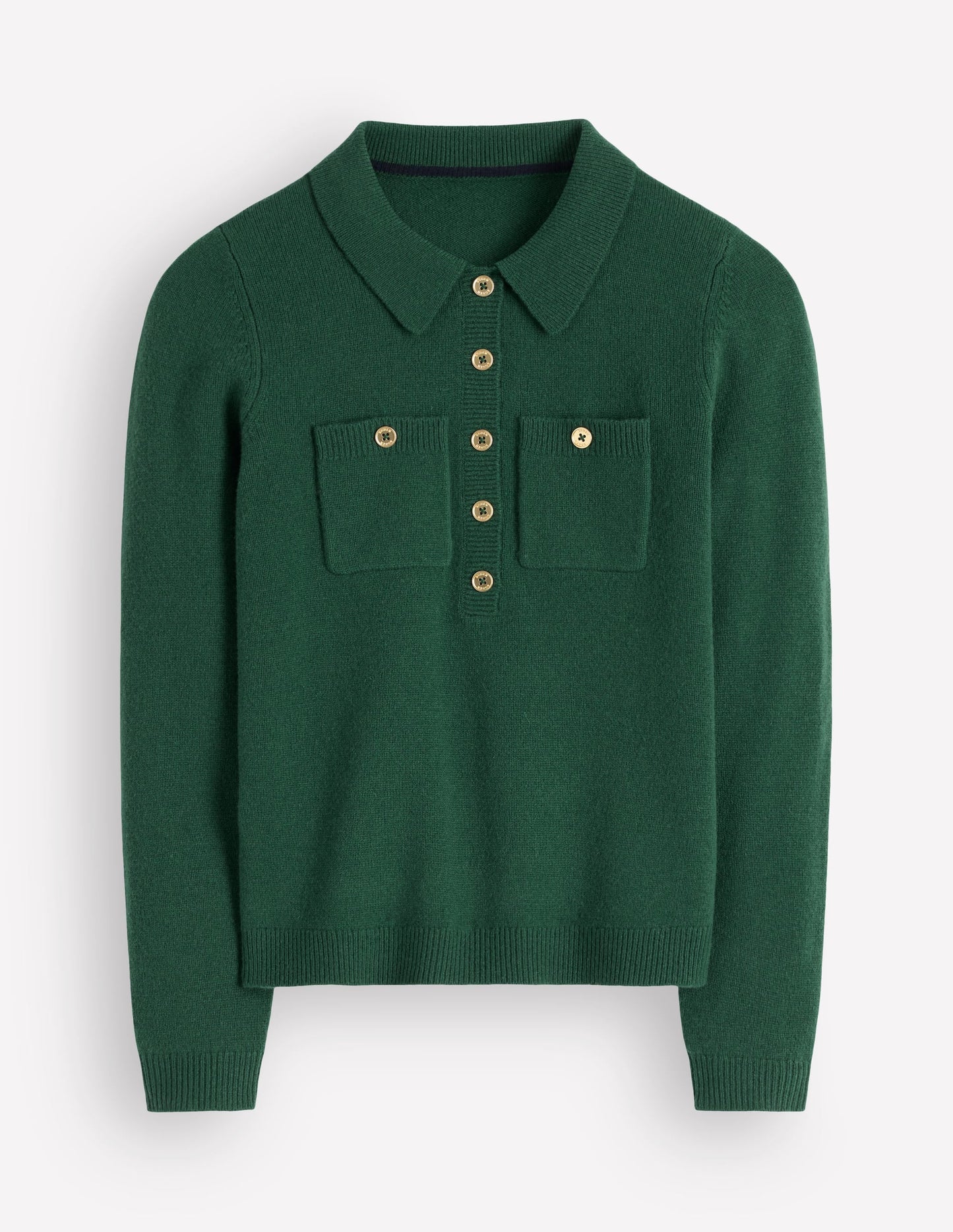 Marianne Merino Wool Jumper-Hunter Green