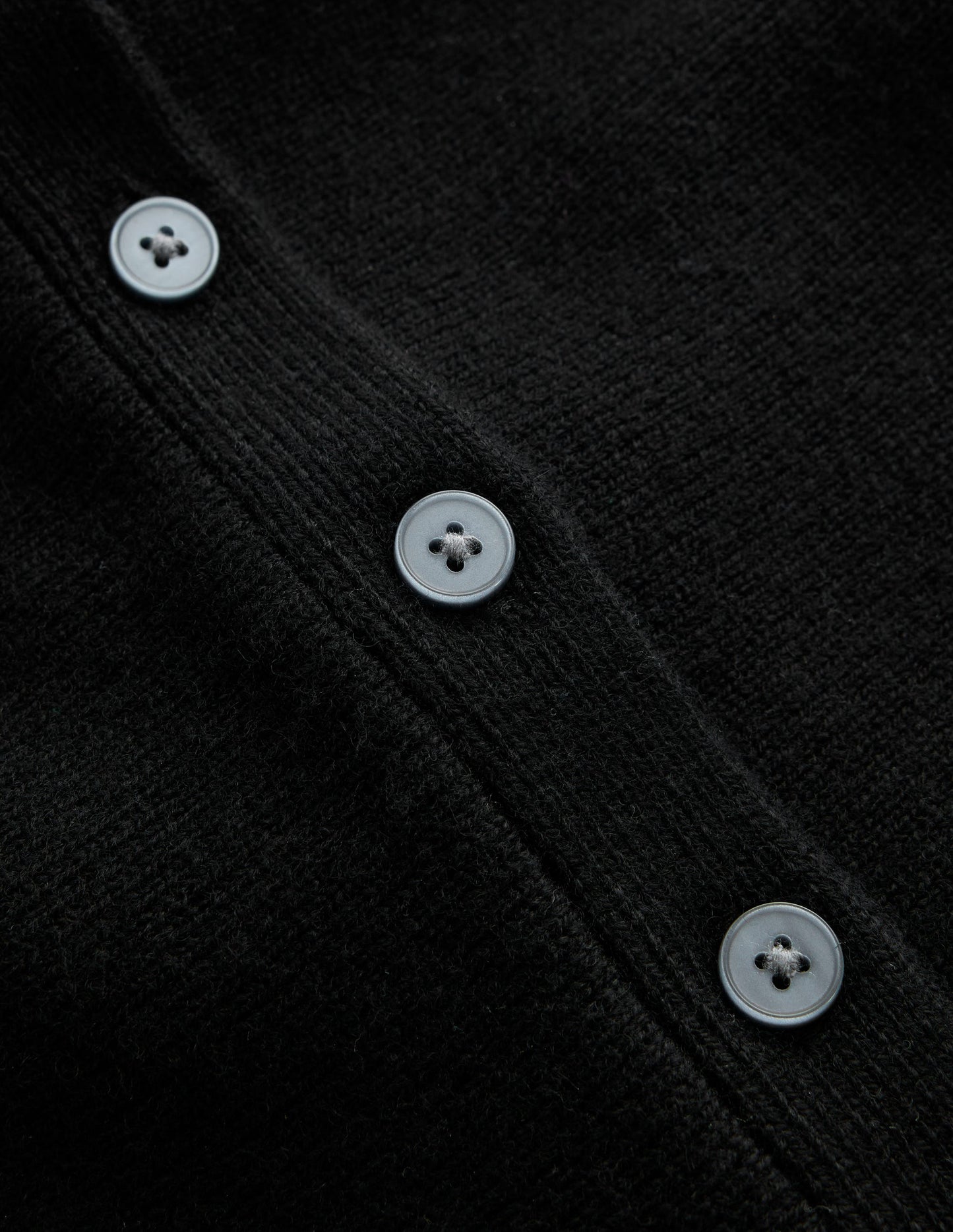 Fitted Wool Peplum Cardigan-Black