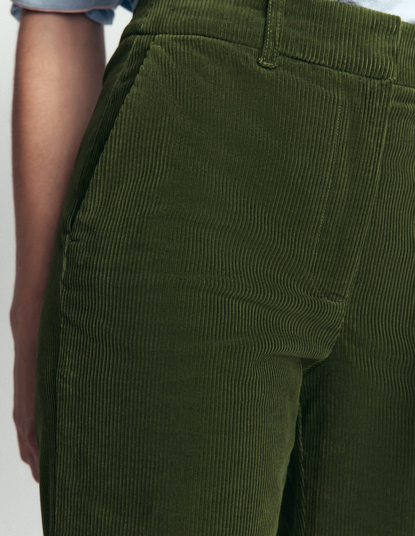 Canonbury Cord Trousers-Forest Green