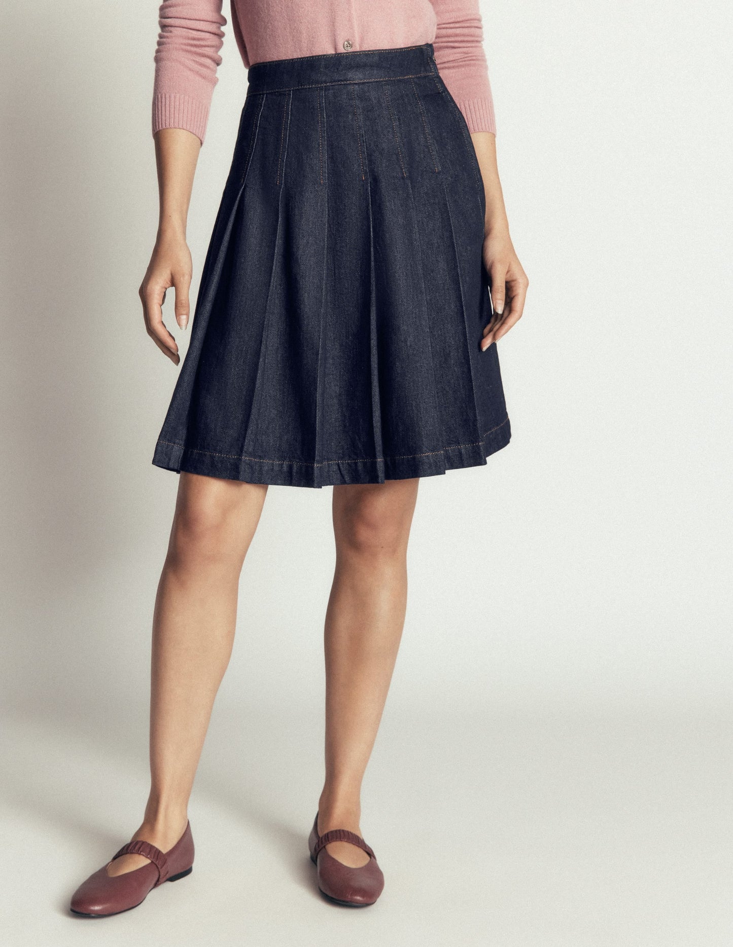 Aya Denim Skirt-Indigo