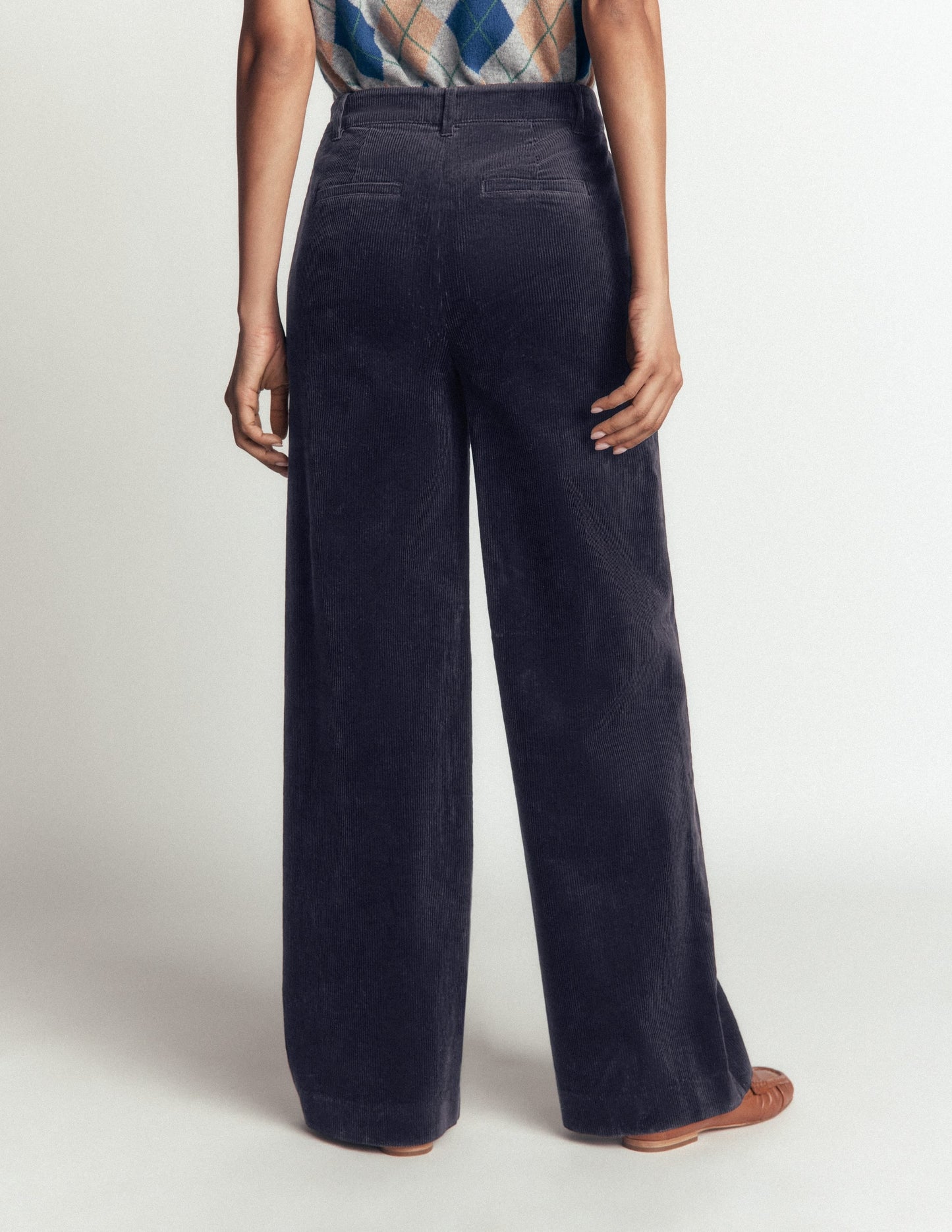Belgravia Cord Trousers-Navy