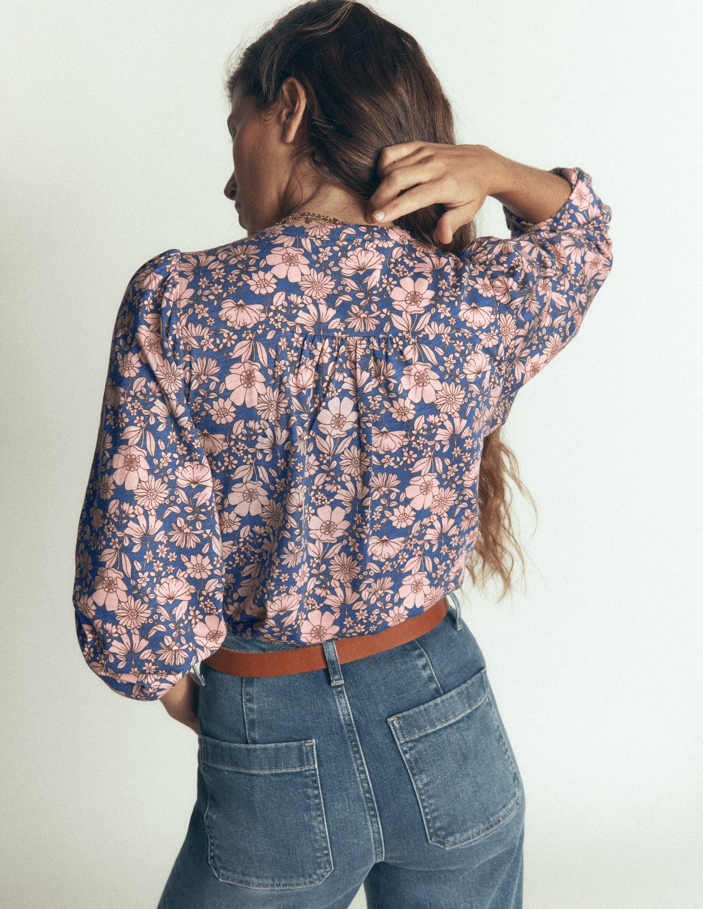 Ara Jersey Shirt-Floral Field