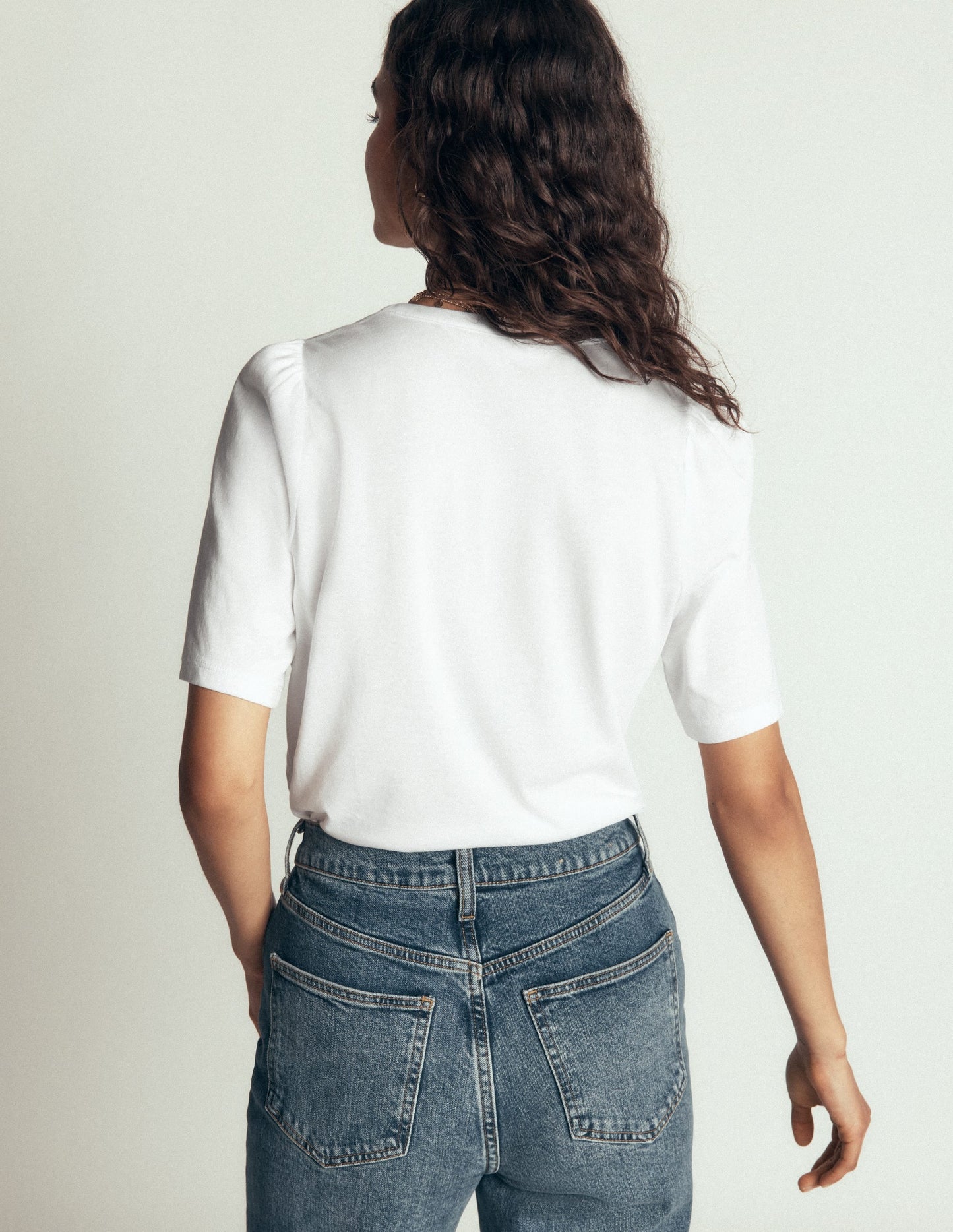Supersoft Short Puff Shirt-white