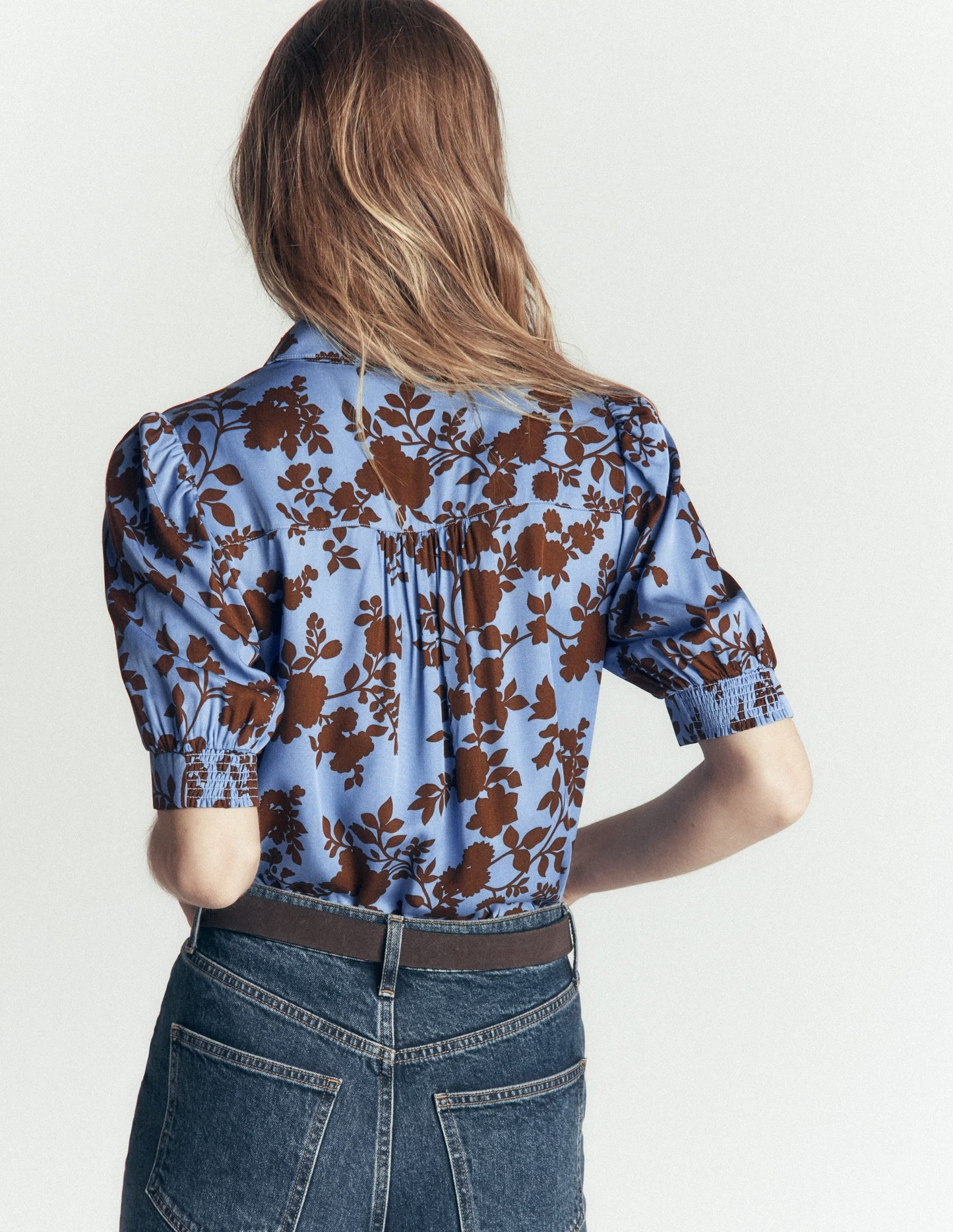 Penelope Viscose Top-Forget Me Not, Bouquet Breeze