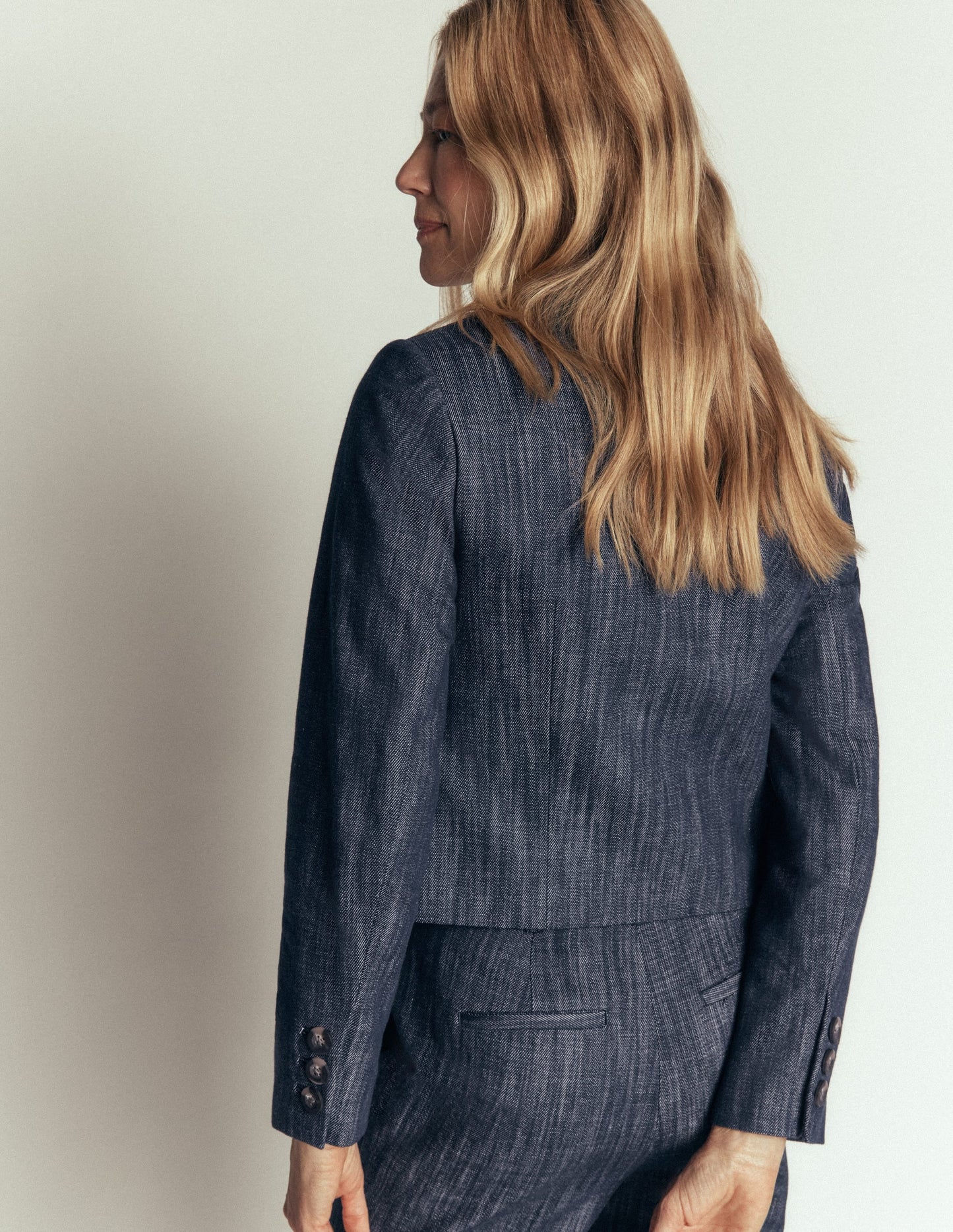 Dartmouth Twill Blazer-Indigo