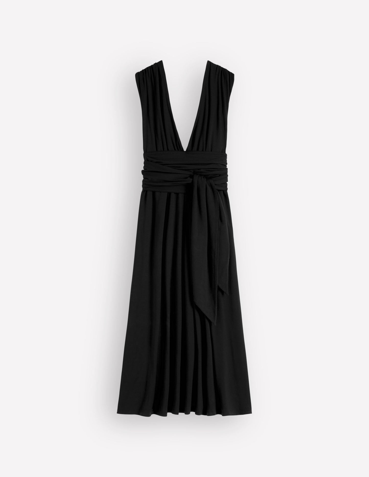 Multiway Jersey Maxi Dress-Black