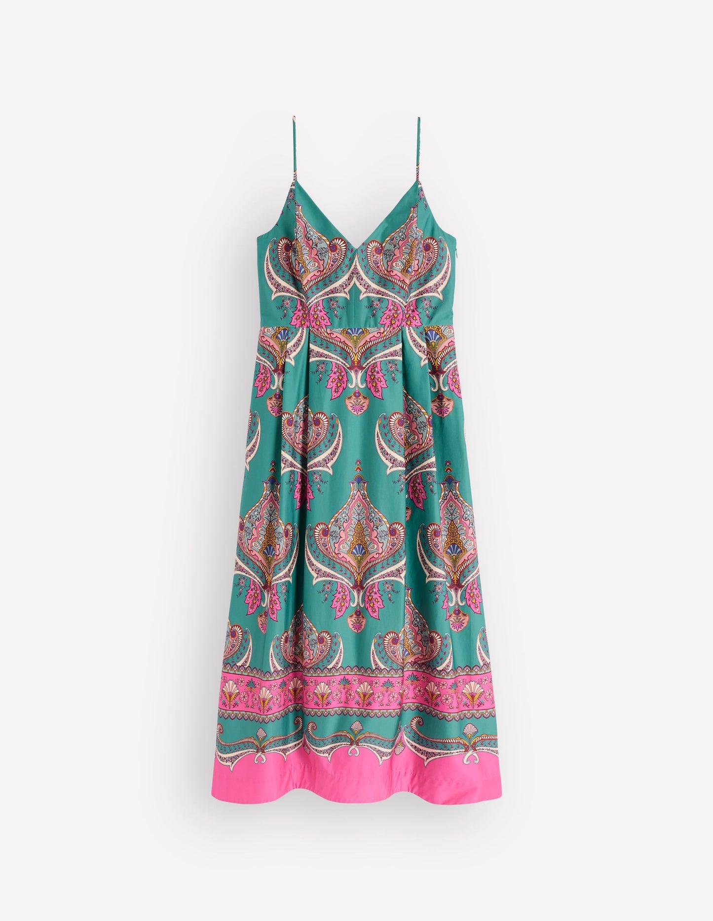 Empire Poplin Occasion Dress-Aurora Blue,  Ornamental Charm