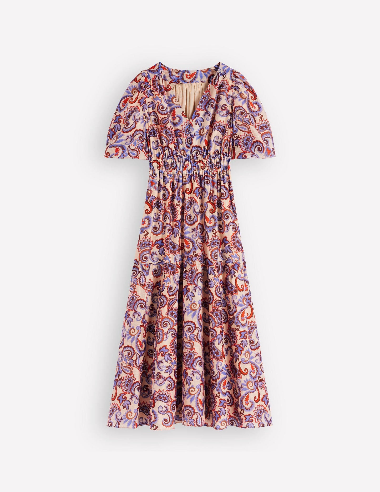Irene Occasion Dress-Almond Milk, Paisley Frenzy