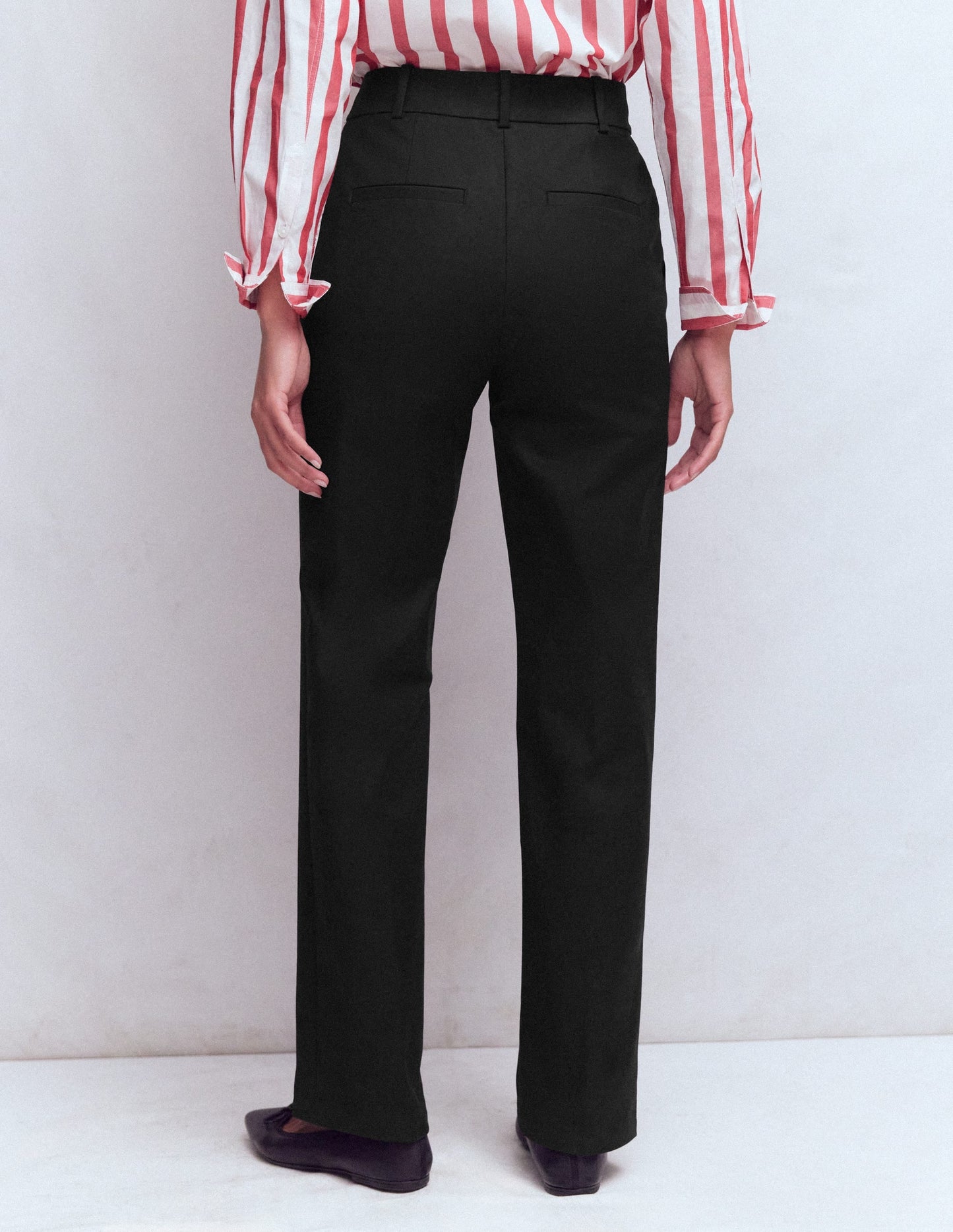 Canonbury Cotton Trousers-Black