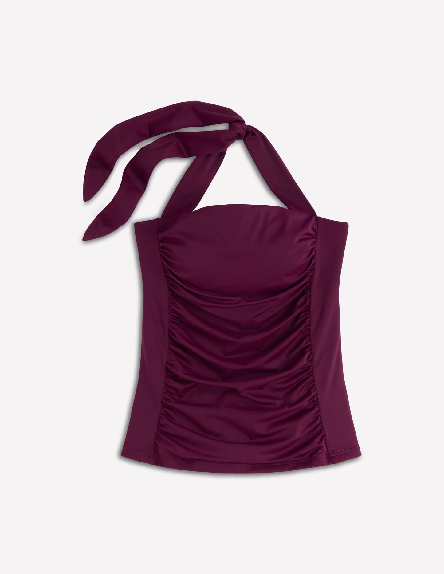 Kythira Ruched Tankini Top-Chocberry