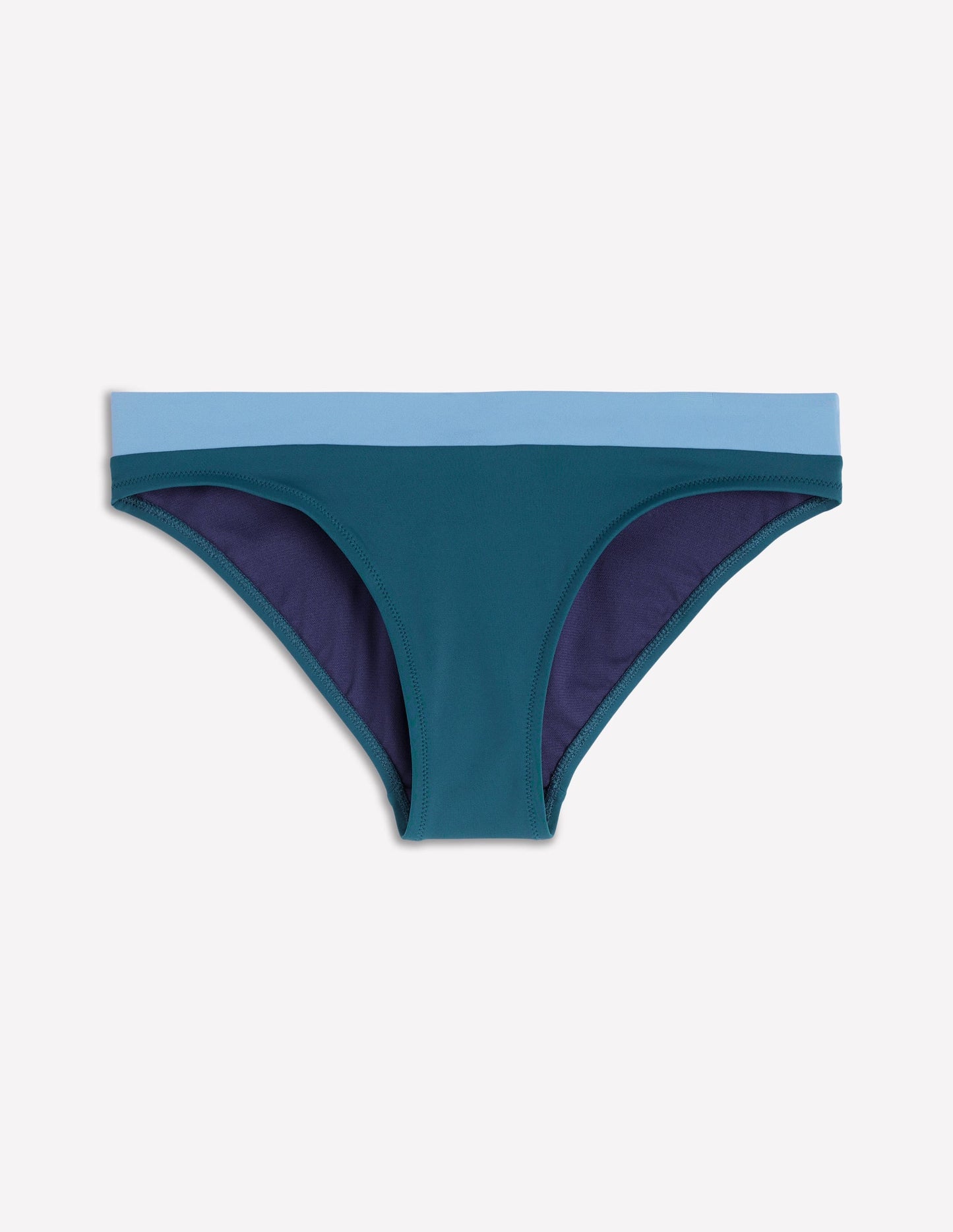 Campania Bikini Bottoms-Navy, Green, Blue Colourblock