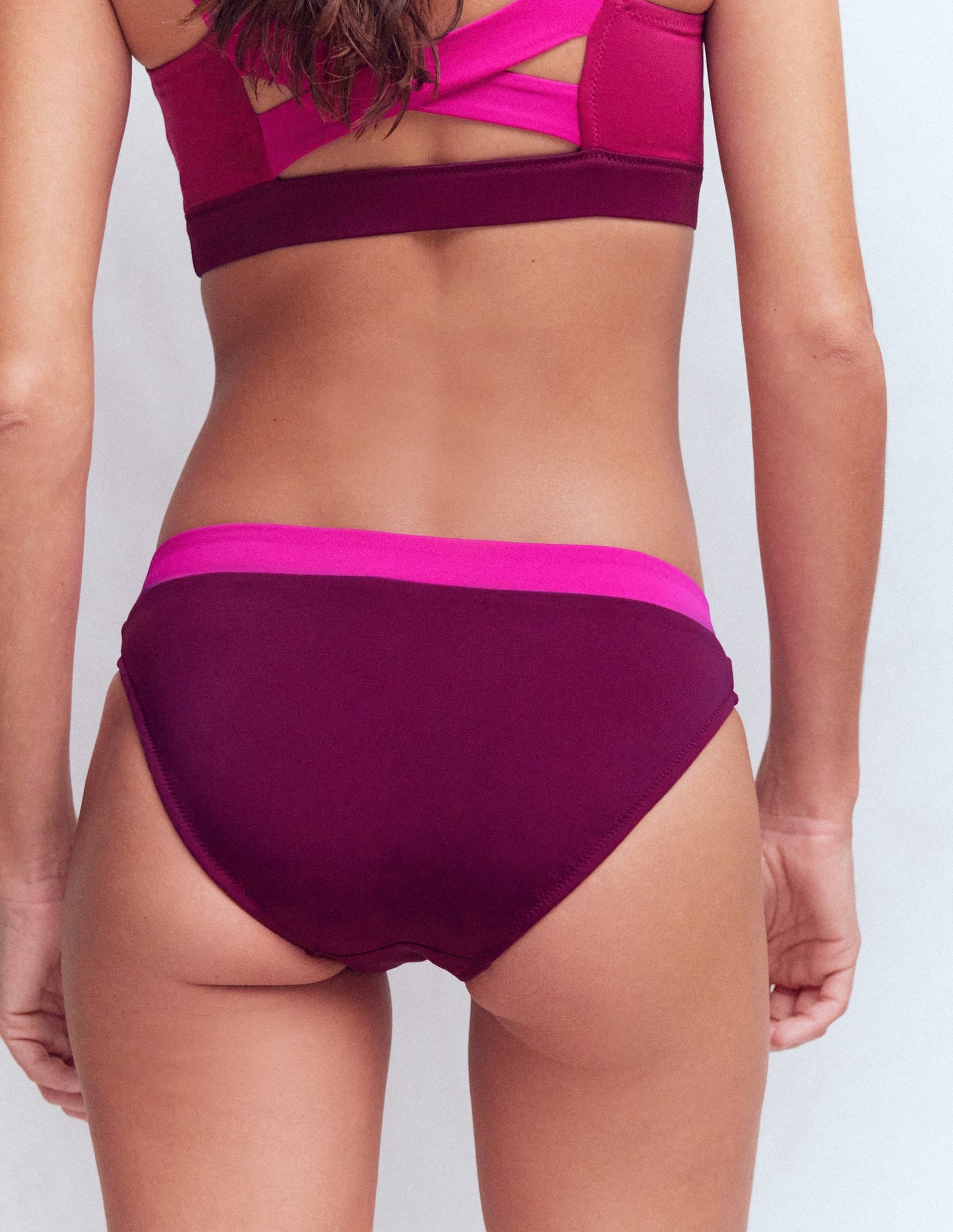 Campania Bikini Bottoms-Fuchsia, Chocberry