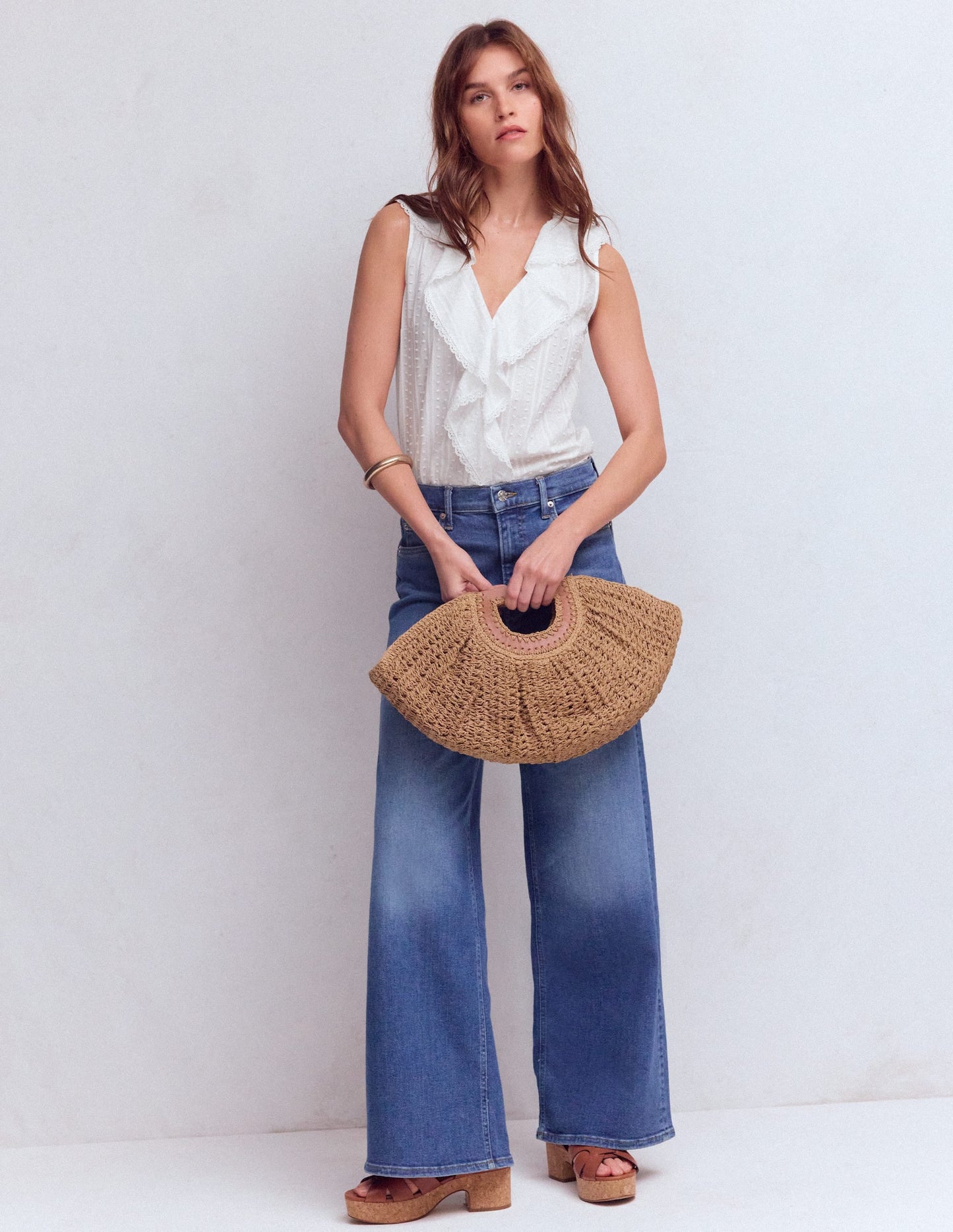 Eliza Sleeveless Top-White