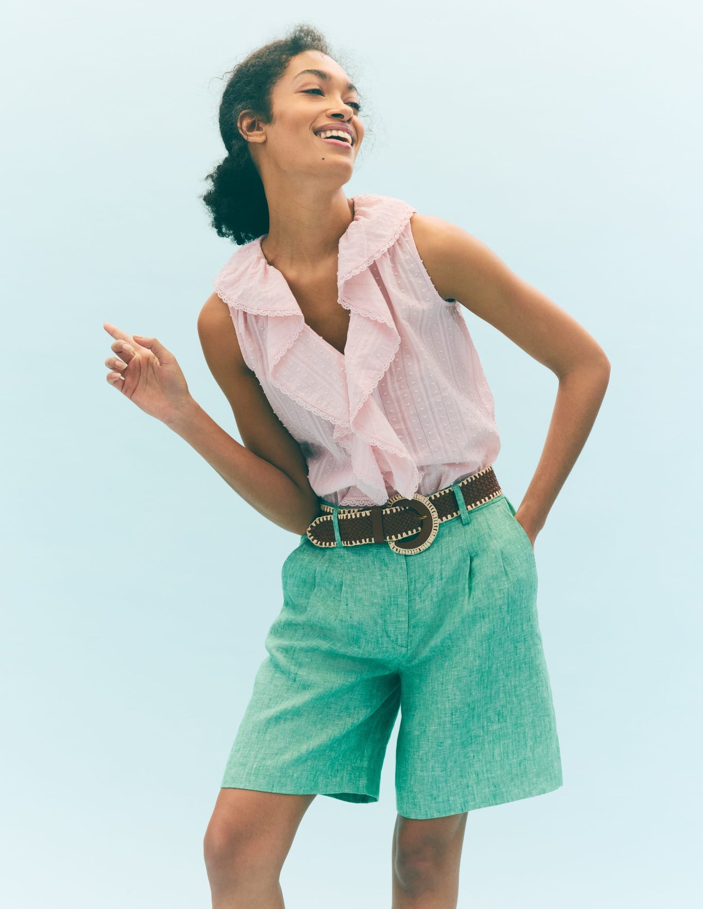 Eliza Sleeveless Top-French Pink