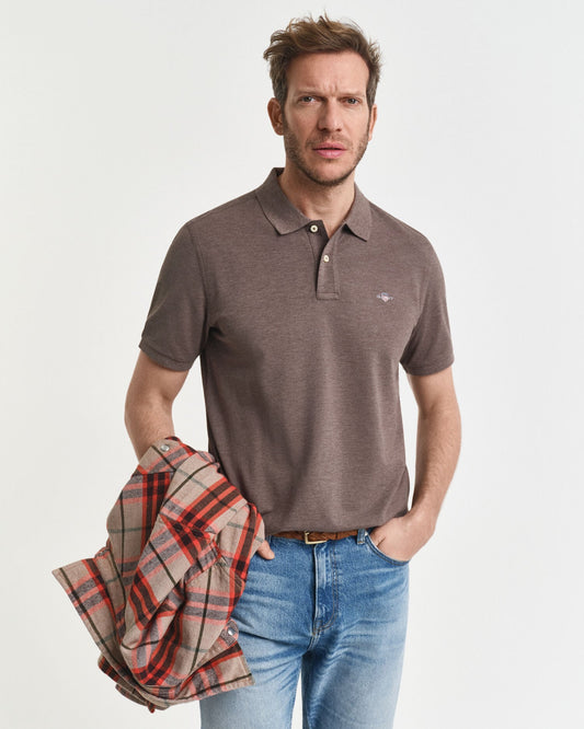 Regular Fit Shield Piqué-Poloshirt