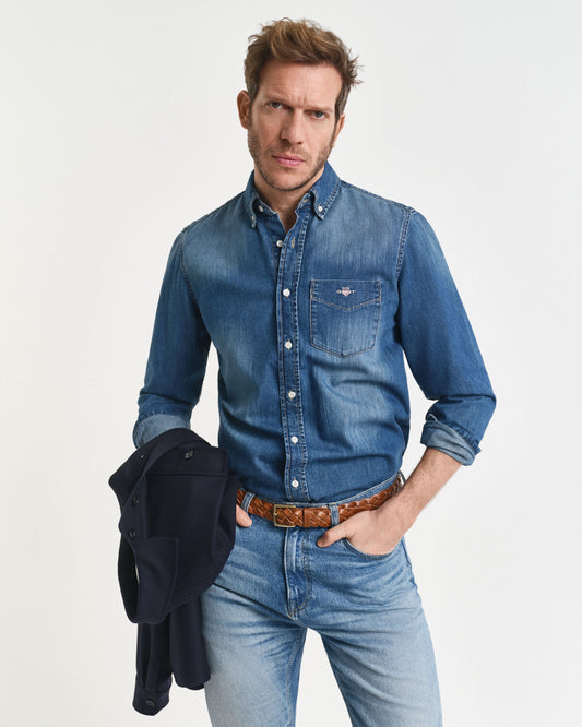Regular Fit Jeanshemd